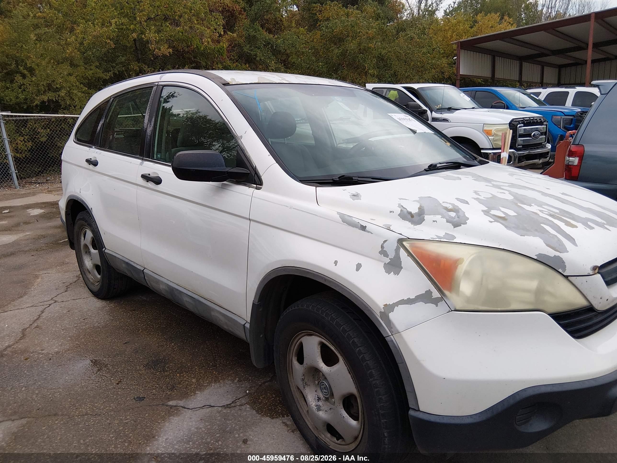 2008 Honda Cr-v Lx White vin: 3CZRE38358G701112