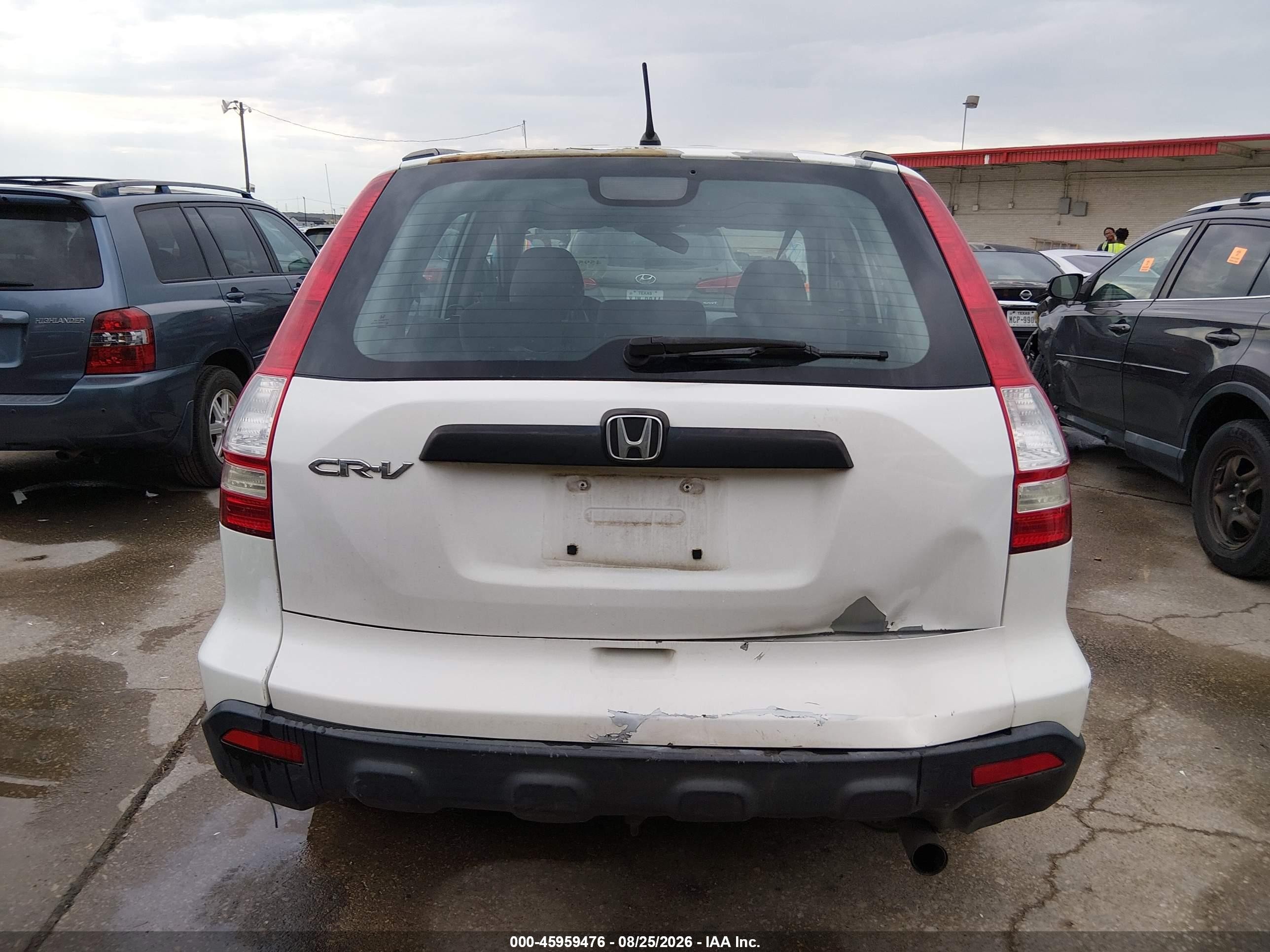 2008 Honda Cr-v Lx White vin: 3CZRE38358G701112