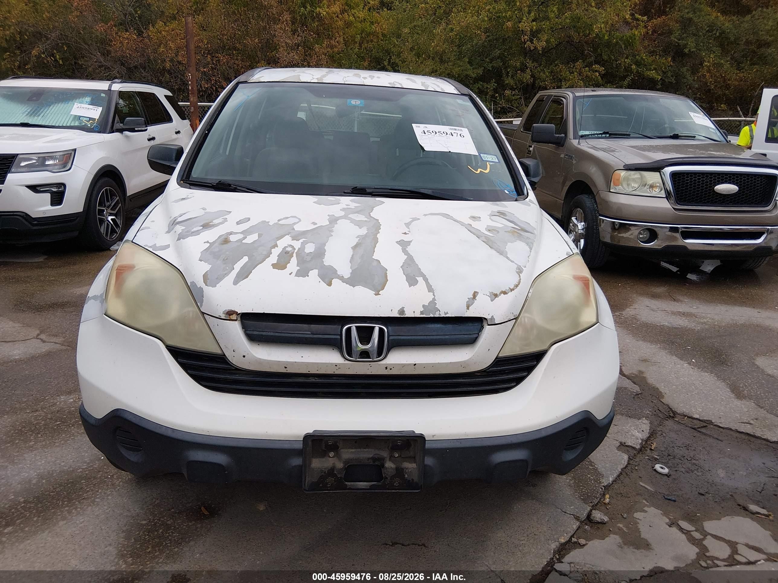 2008 Honda Cr-v Lx White vin: 3CZRE38358G701112