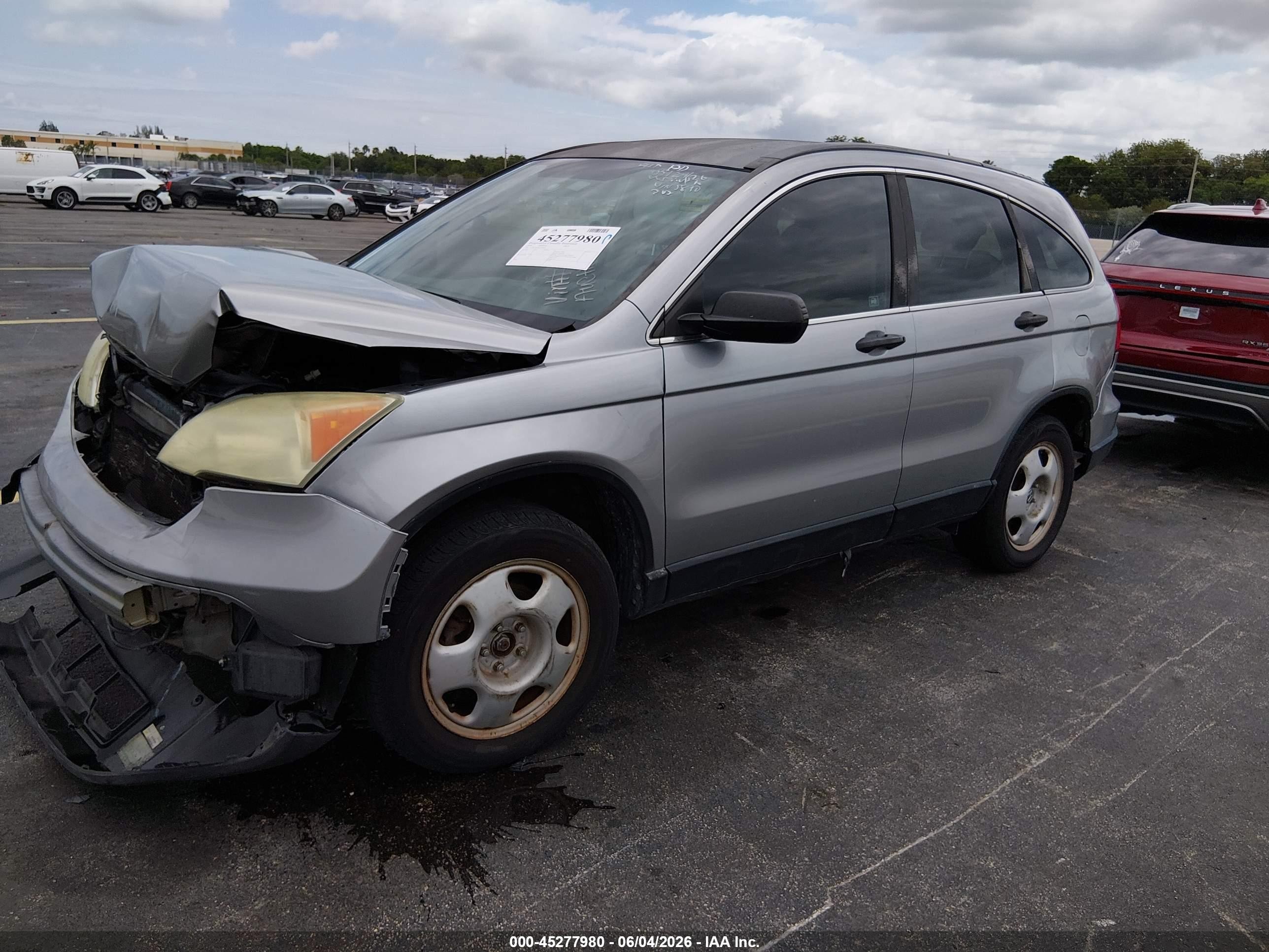 2008 Honda Cr-v Lx Silver vin: 3CZRE38358G705810