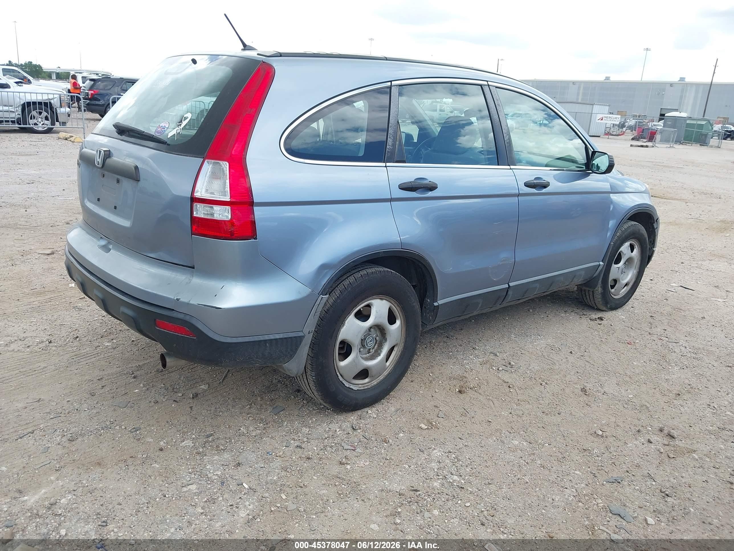 2009 Honda Cr-v Lx Blue vin: 3CZRE38359G704173