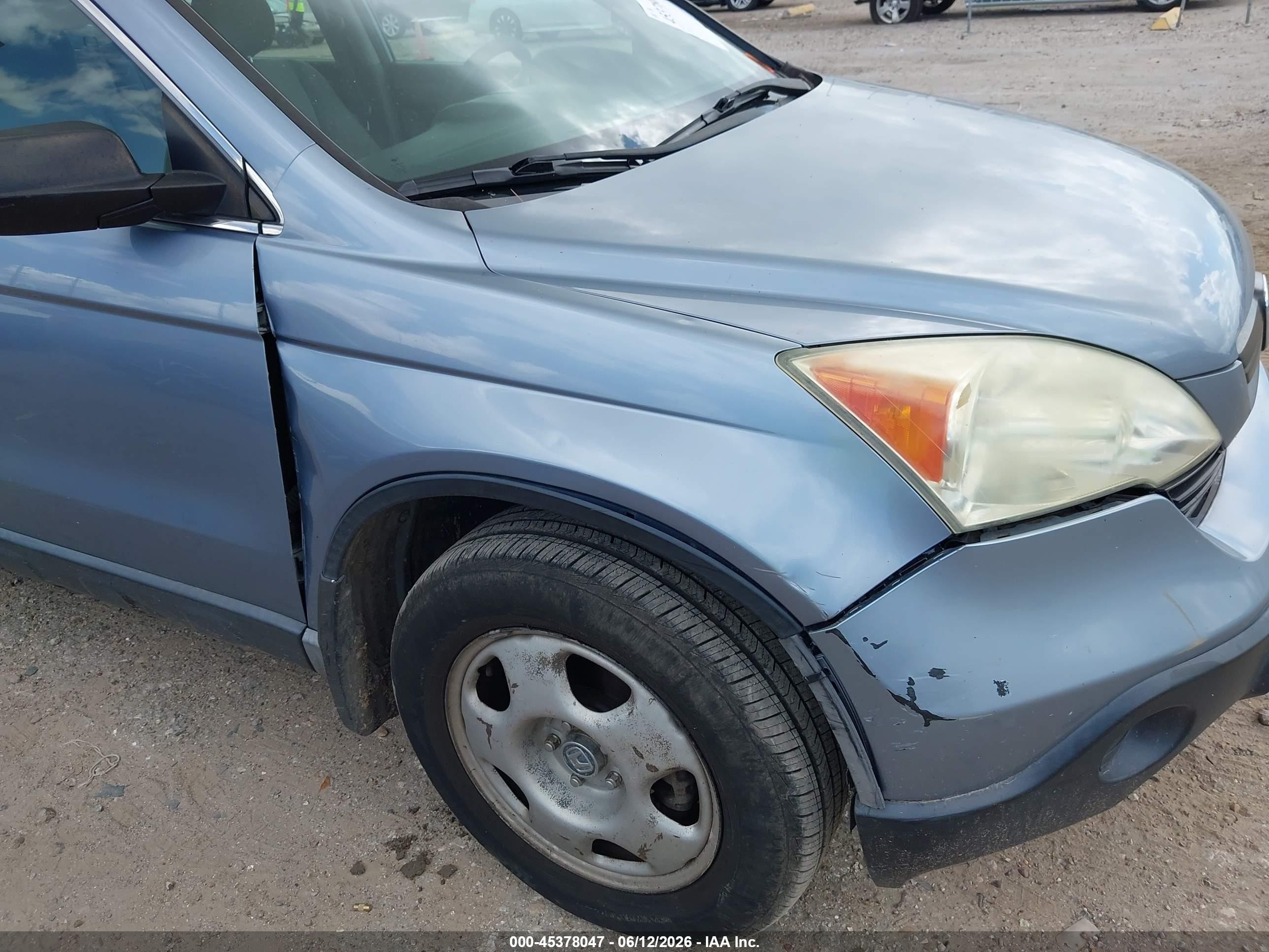 2009 Honda Cr-v Lx Blue vin: 3CZRE38359G704173