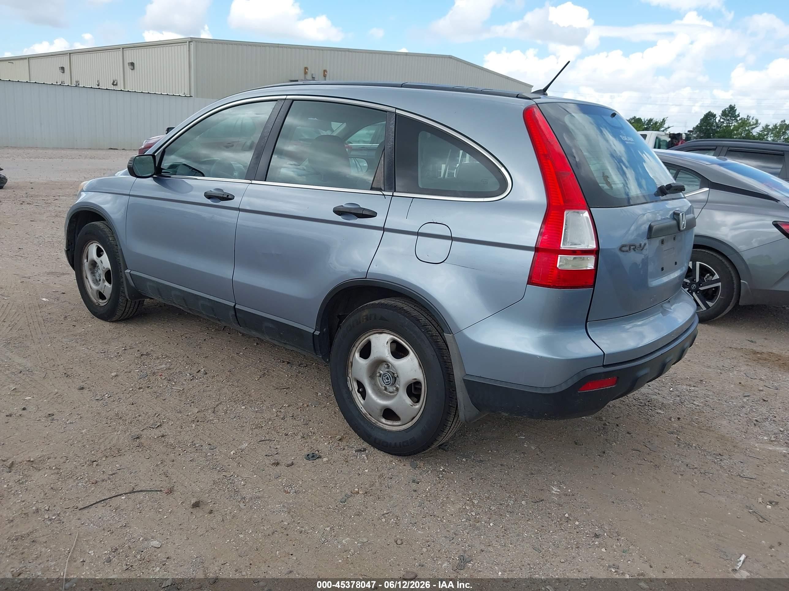 2009 Honda Cr-v Lx Blue vin: 3CZRE38359G704173