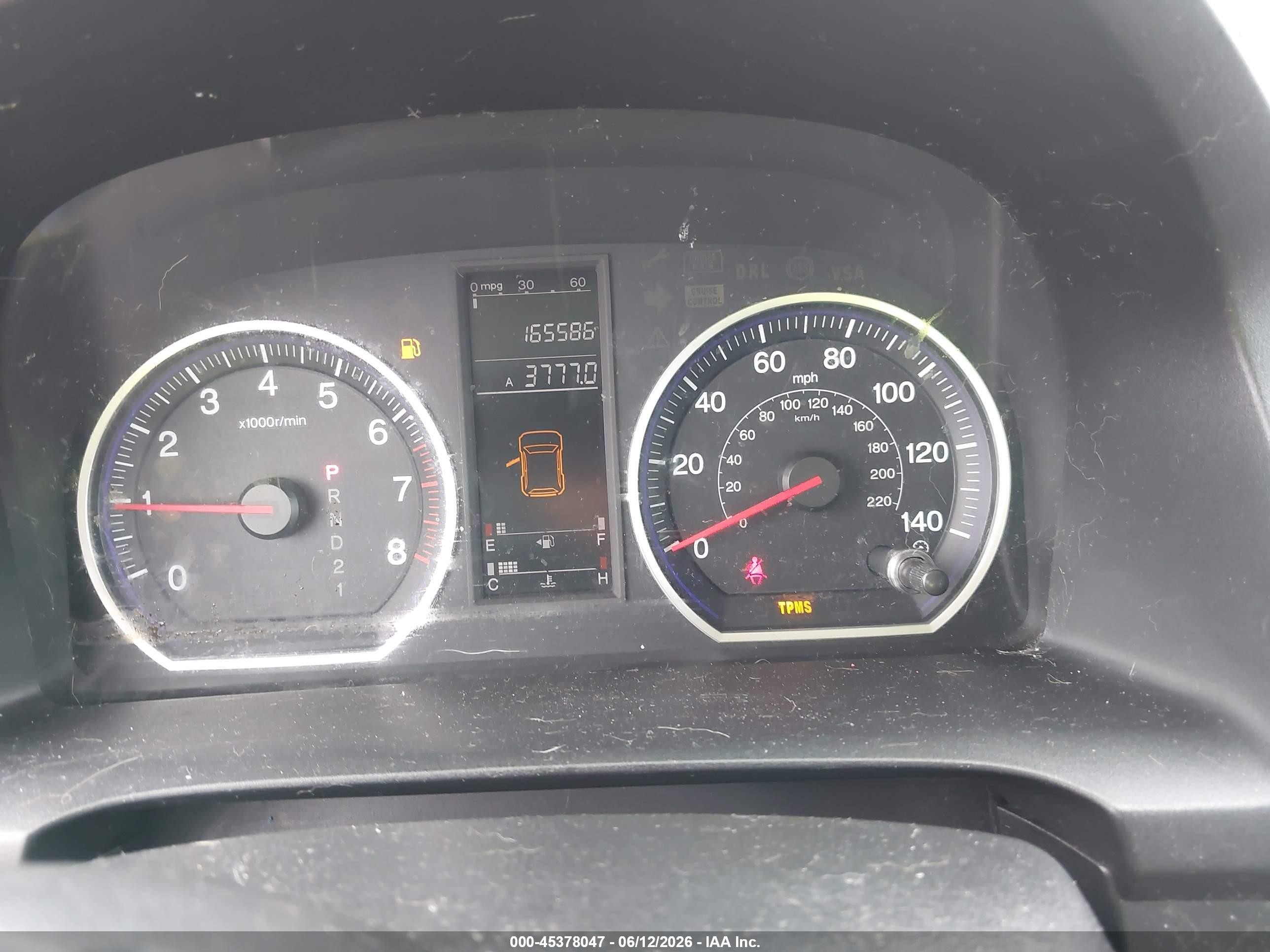 2009 Honda Cr-v Lx Blue vin: 3CZRE38359G704173