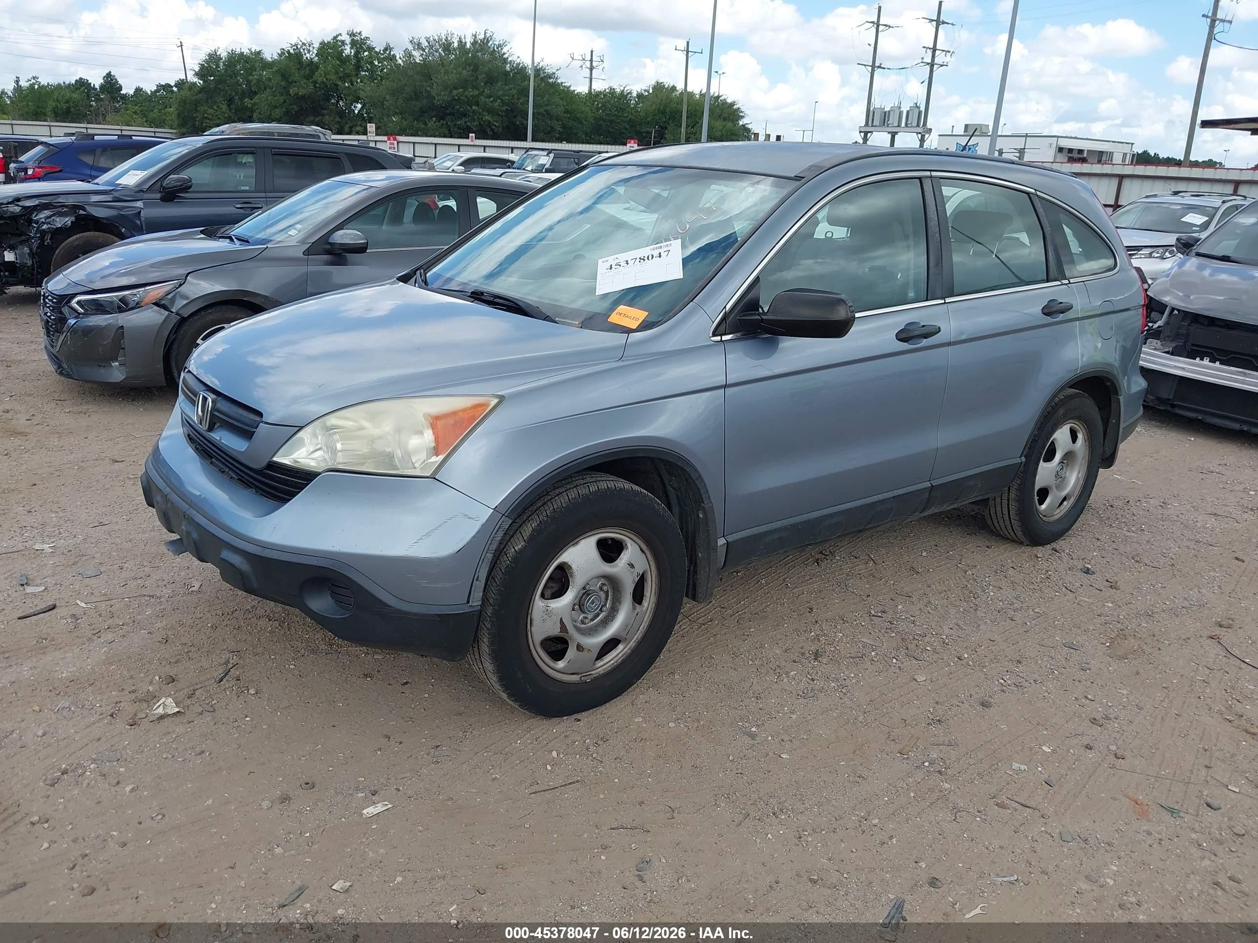 2009 Honda Cr-v Lx Blue vin: 3CZRE38359G704173