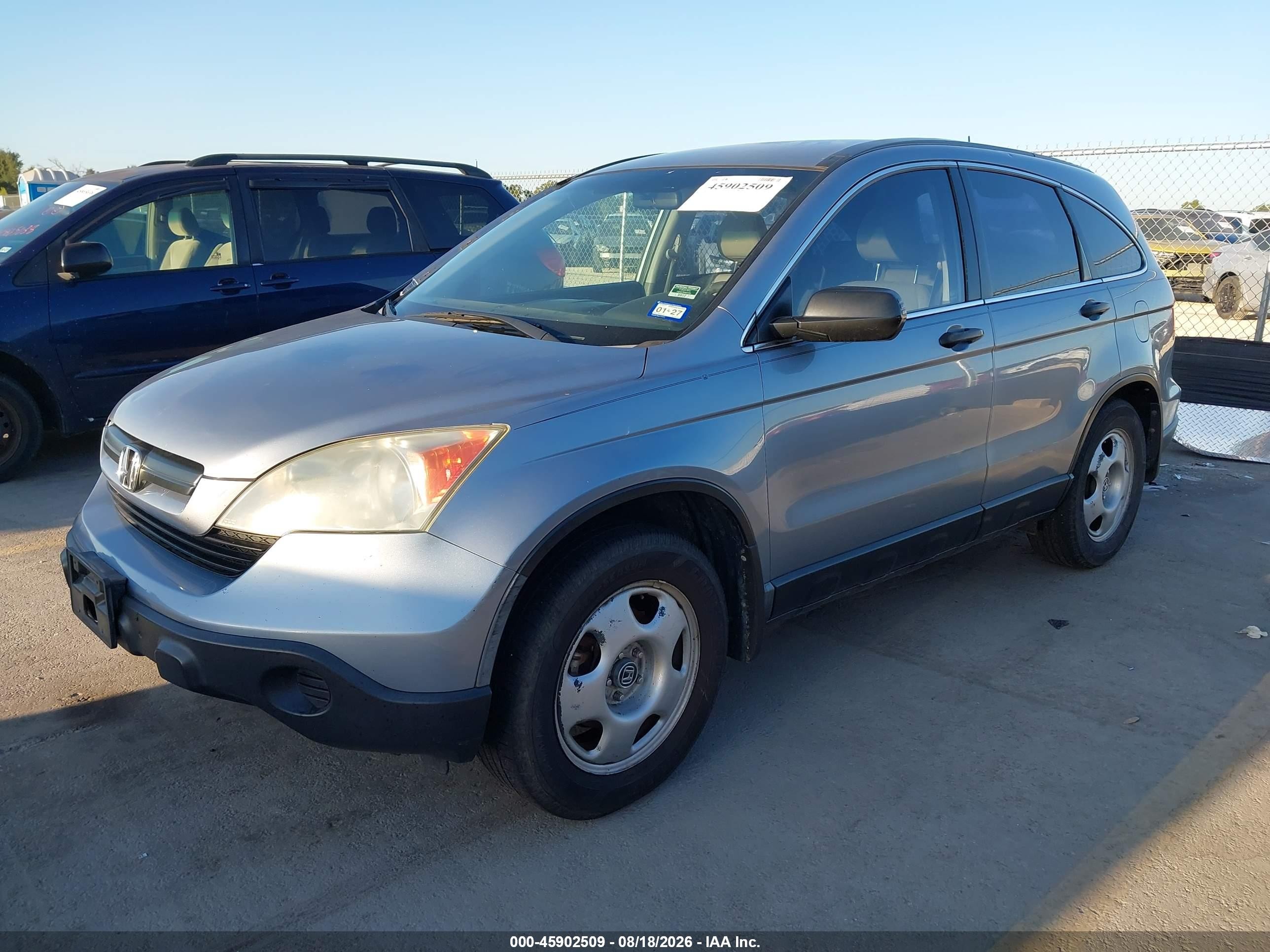 2009 Honda Cr-v Lx Blue vin: 3CZRE38369G703761