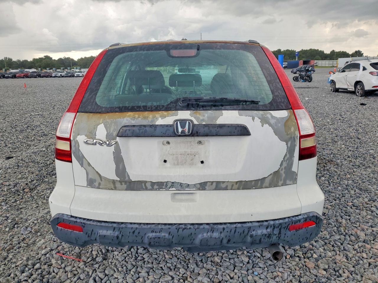 2008 Honda Cr-v Lx White vin: 3CZRE38378G700060