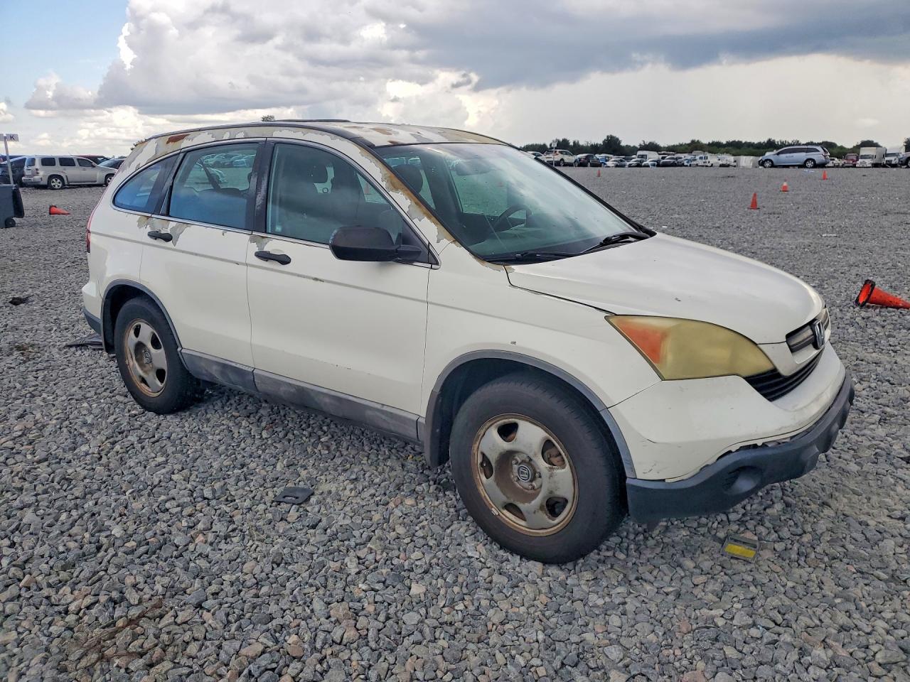 2008 Honda Cr-v Lx White vin: 3CZRE38378G700060
