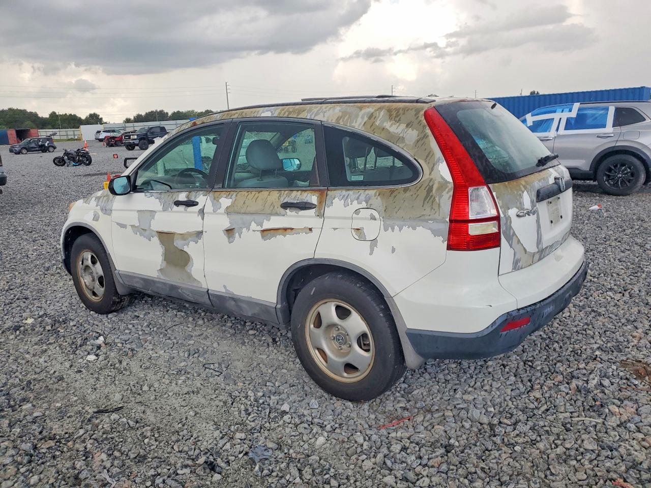 2008 Honda Cr-v Lx White vin: 3CZRE38378G700060