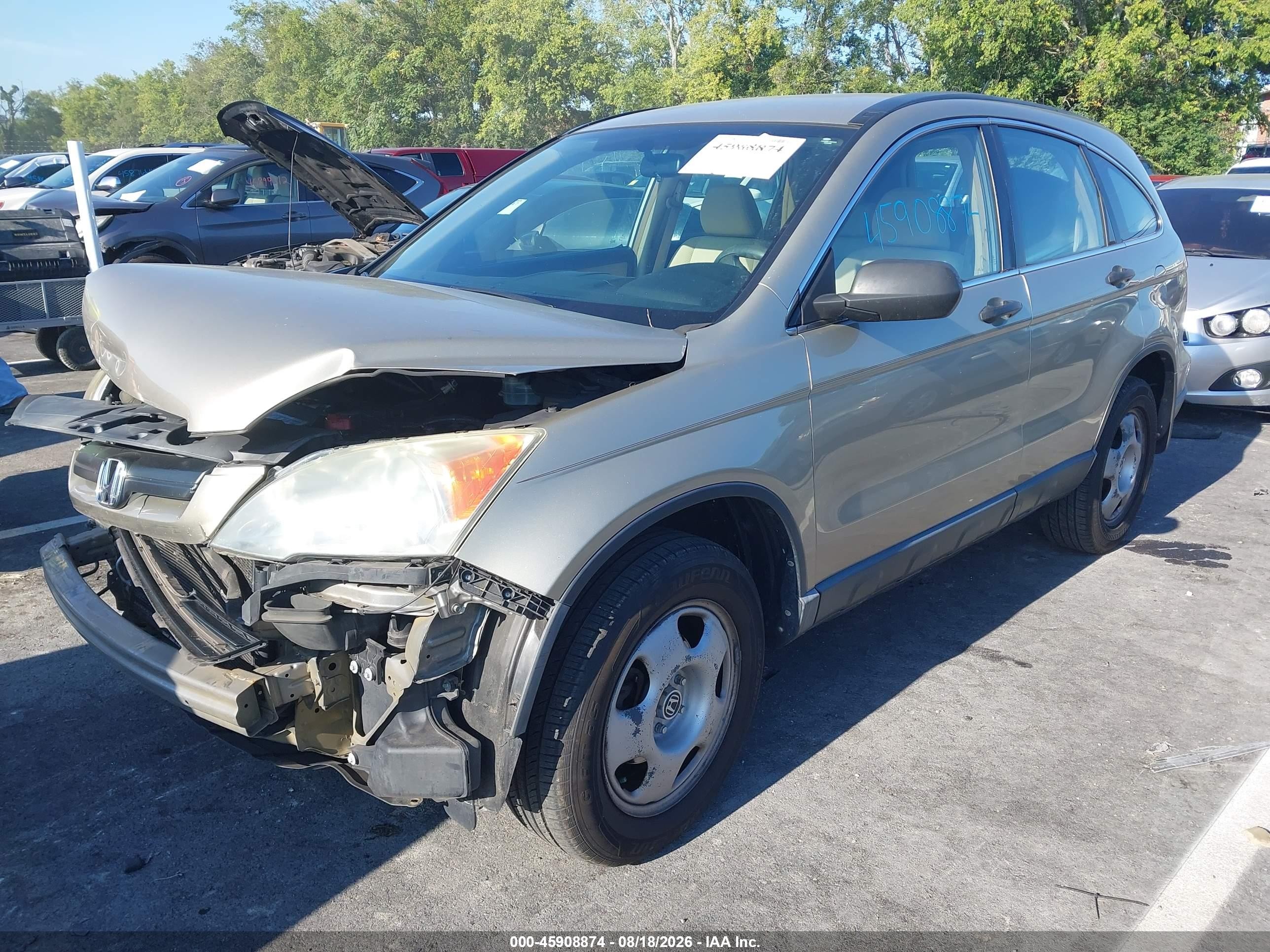 2008 Honda Cr-v Lx Золотой vin: 3CZRE38378G709440