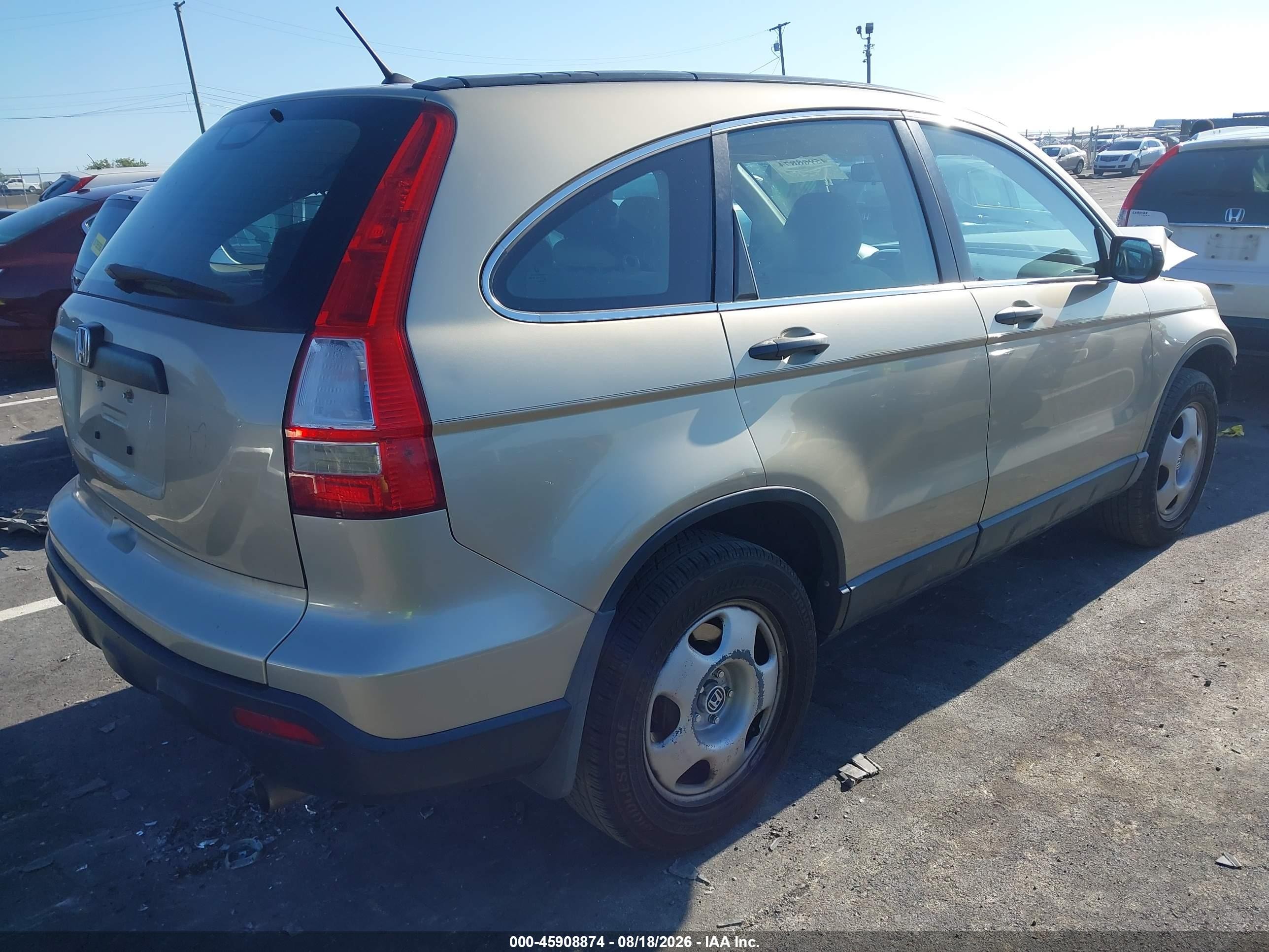 2008 Honda Cr-v Lx Золотой vin: 3CZRE38378G709440