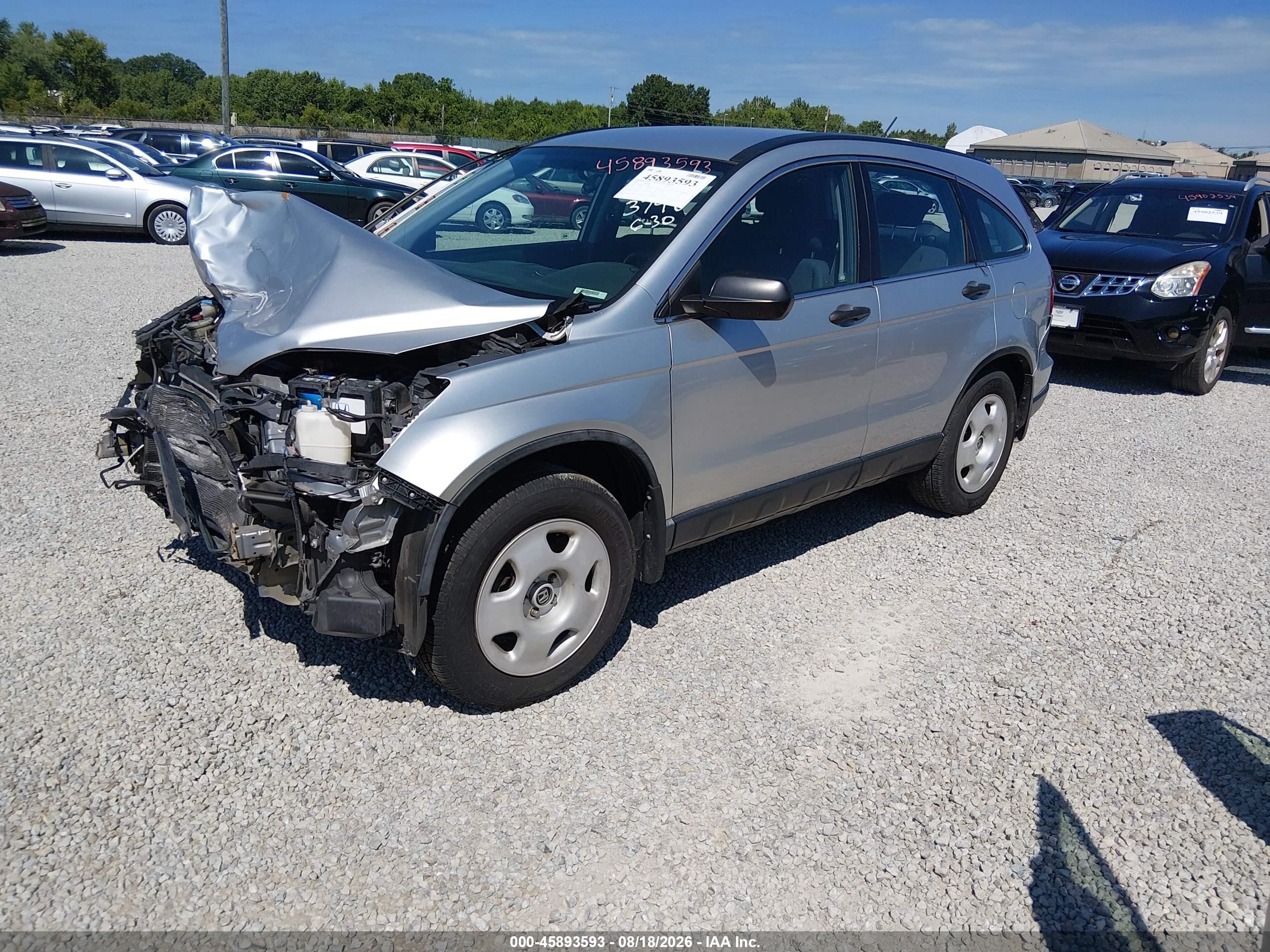 2009 Honda Cr-v Lx Silver vin: 3CZRE38379G703798