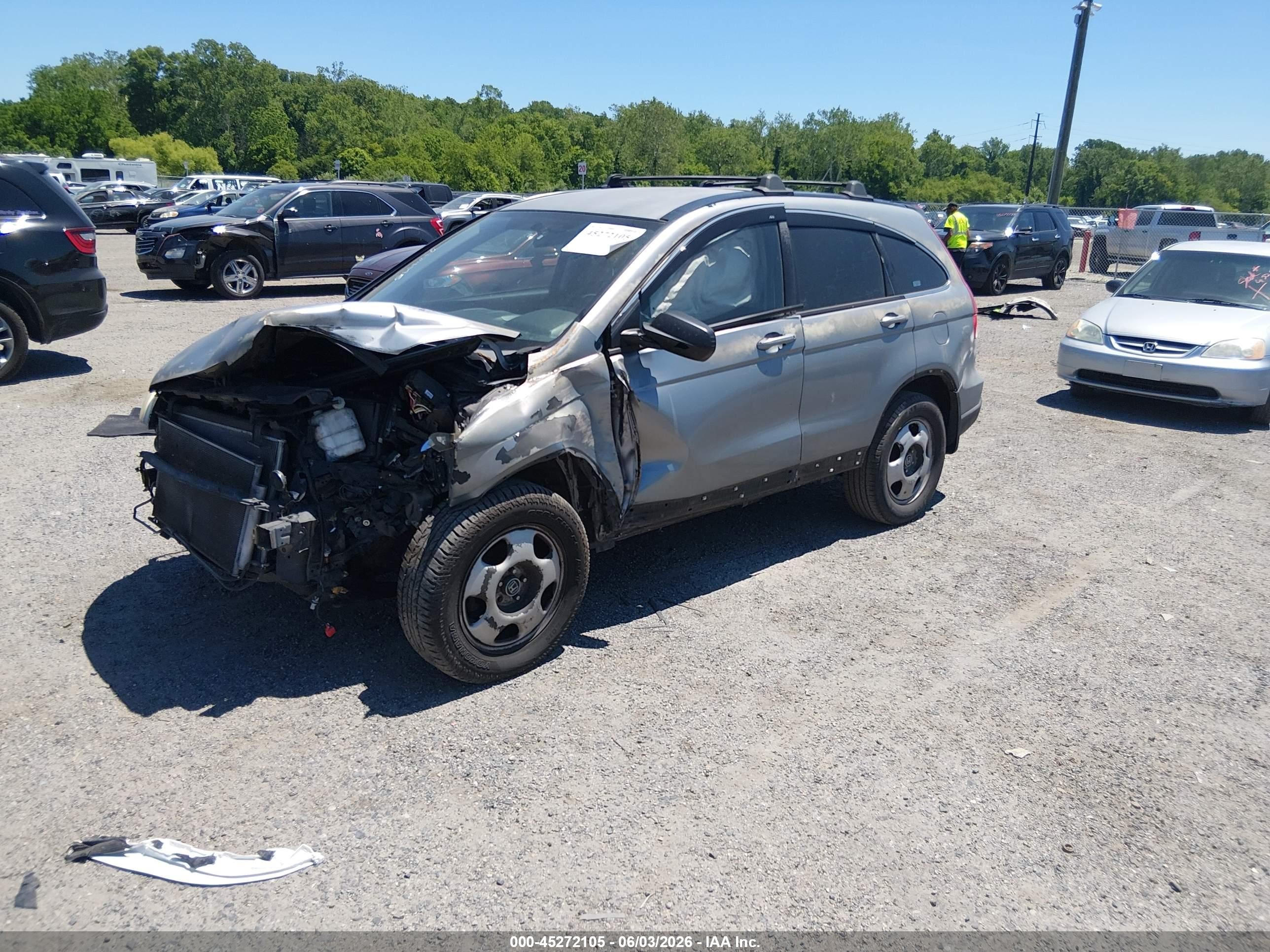 2008 Honda Cr-v Lx Blue vin: 3CZRE38388G703517
