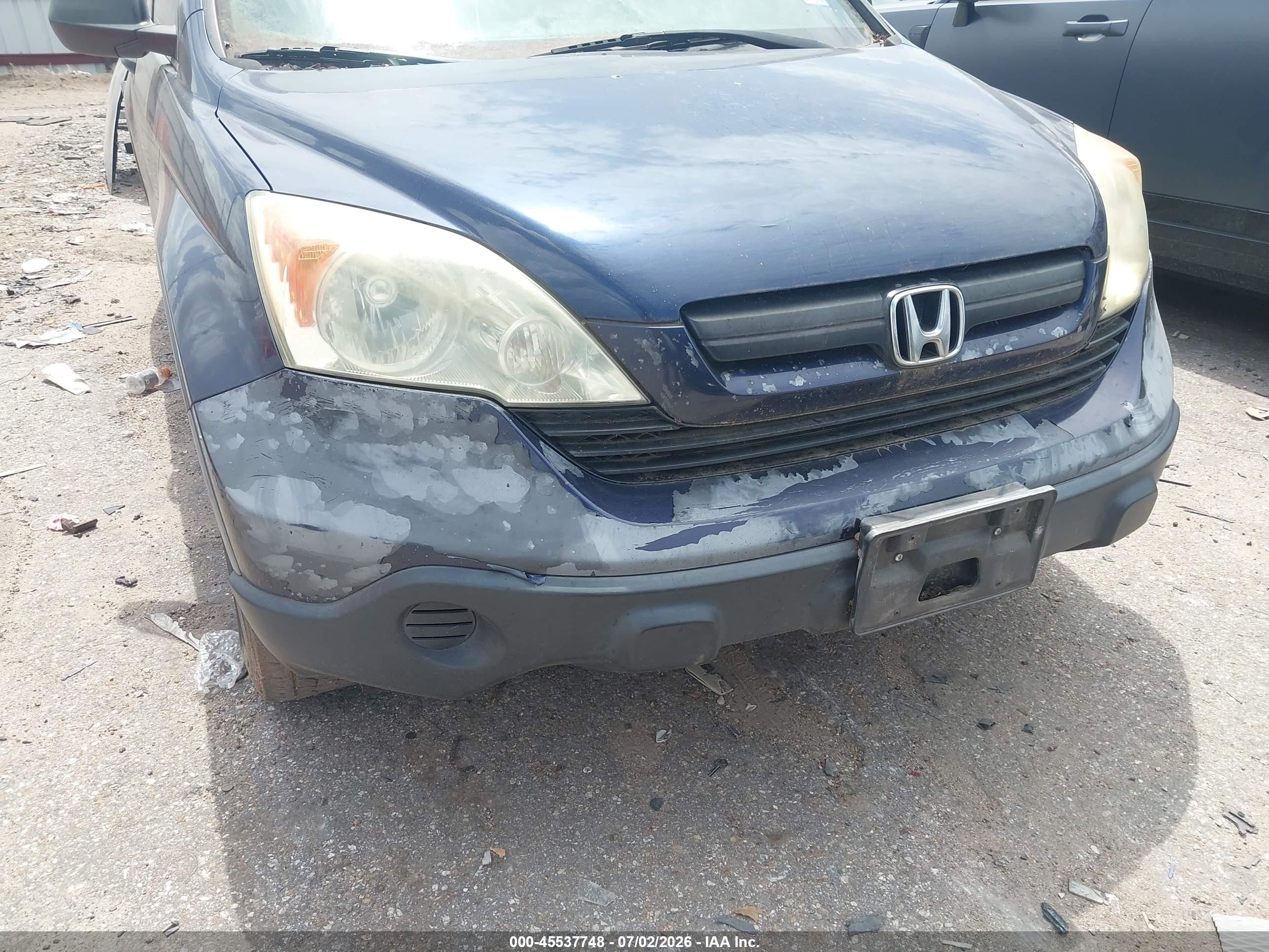 2008 Honda Cr-v Lx Blue vin: 3CZRE38388G709320