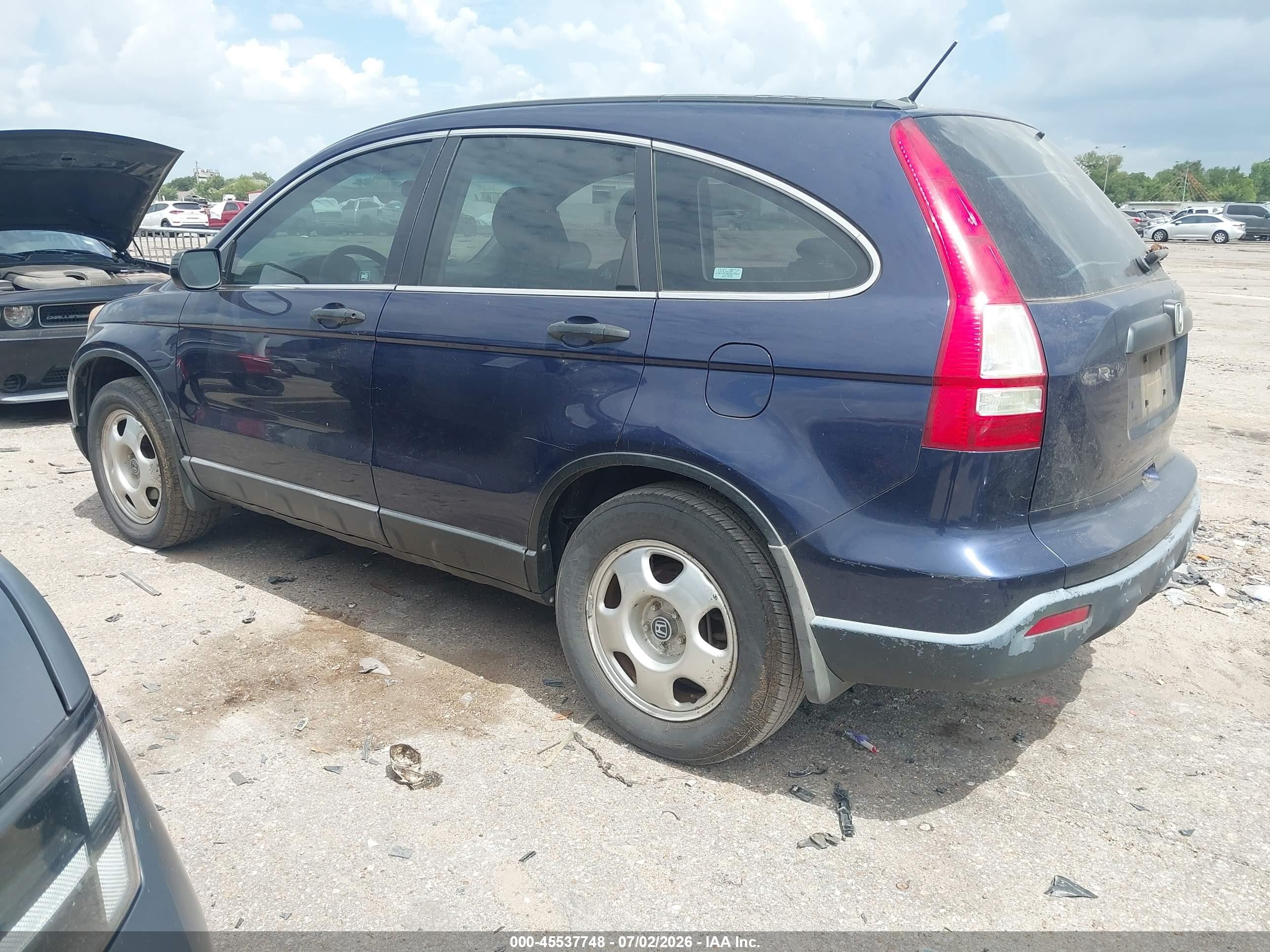 2008 Honda Cr-v Lx Blue vin: 3CZRE38388G709320