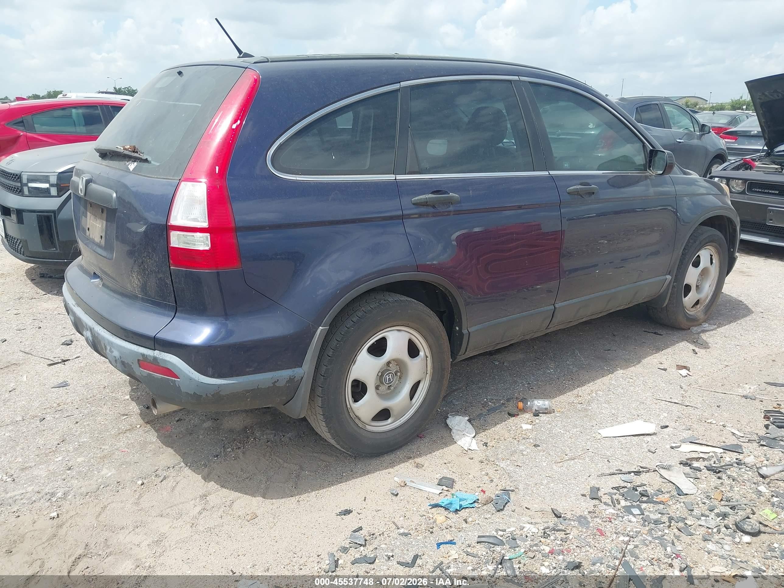 2008 Honda Cr-v Lx Blue vin: 3CZRE38388G709320