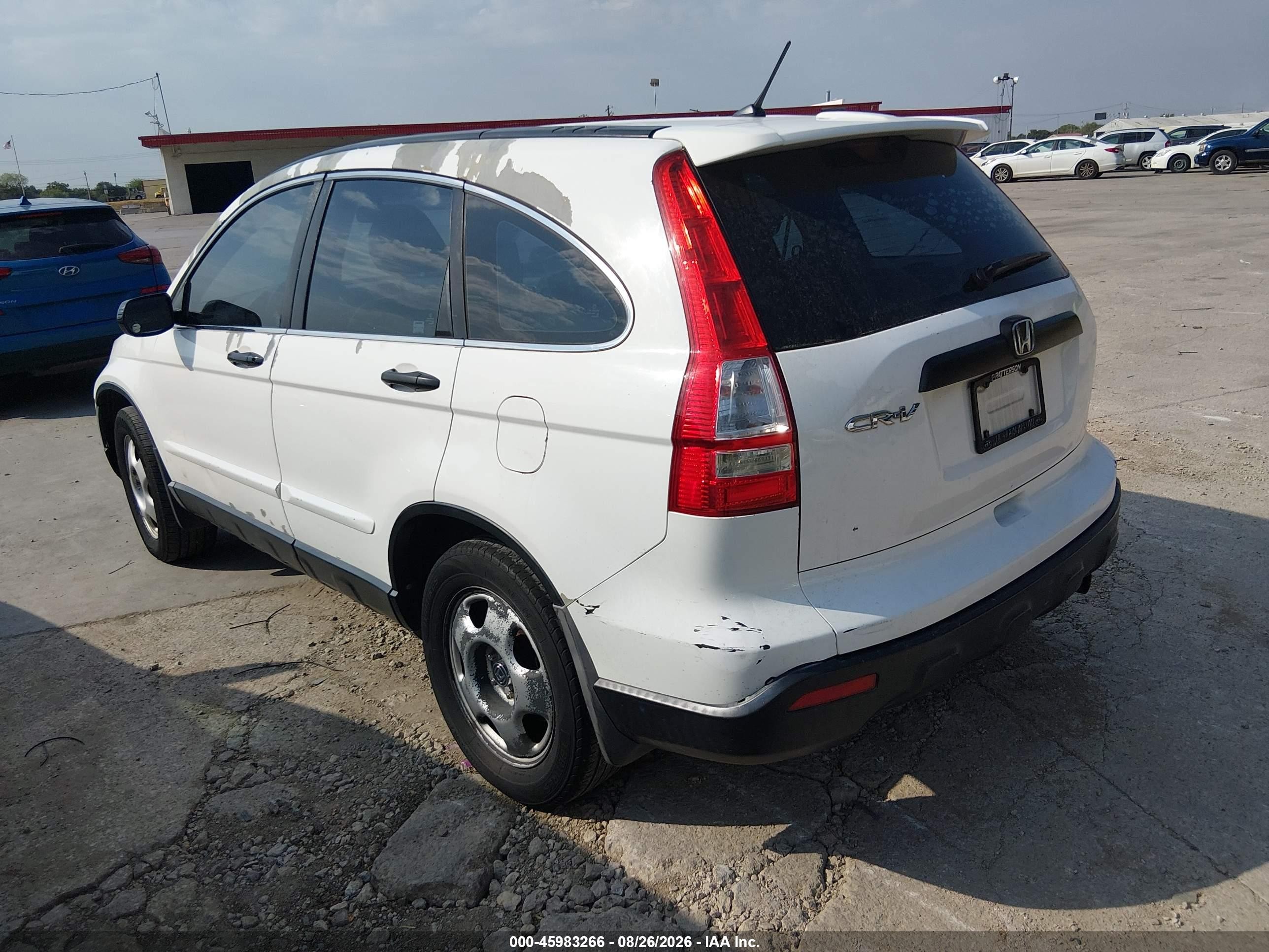 2009 Honda Cr-v Lx White vin: 3CZRE38389G708735
