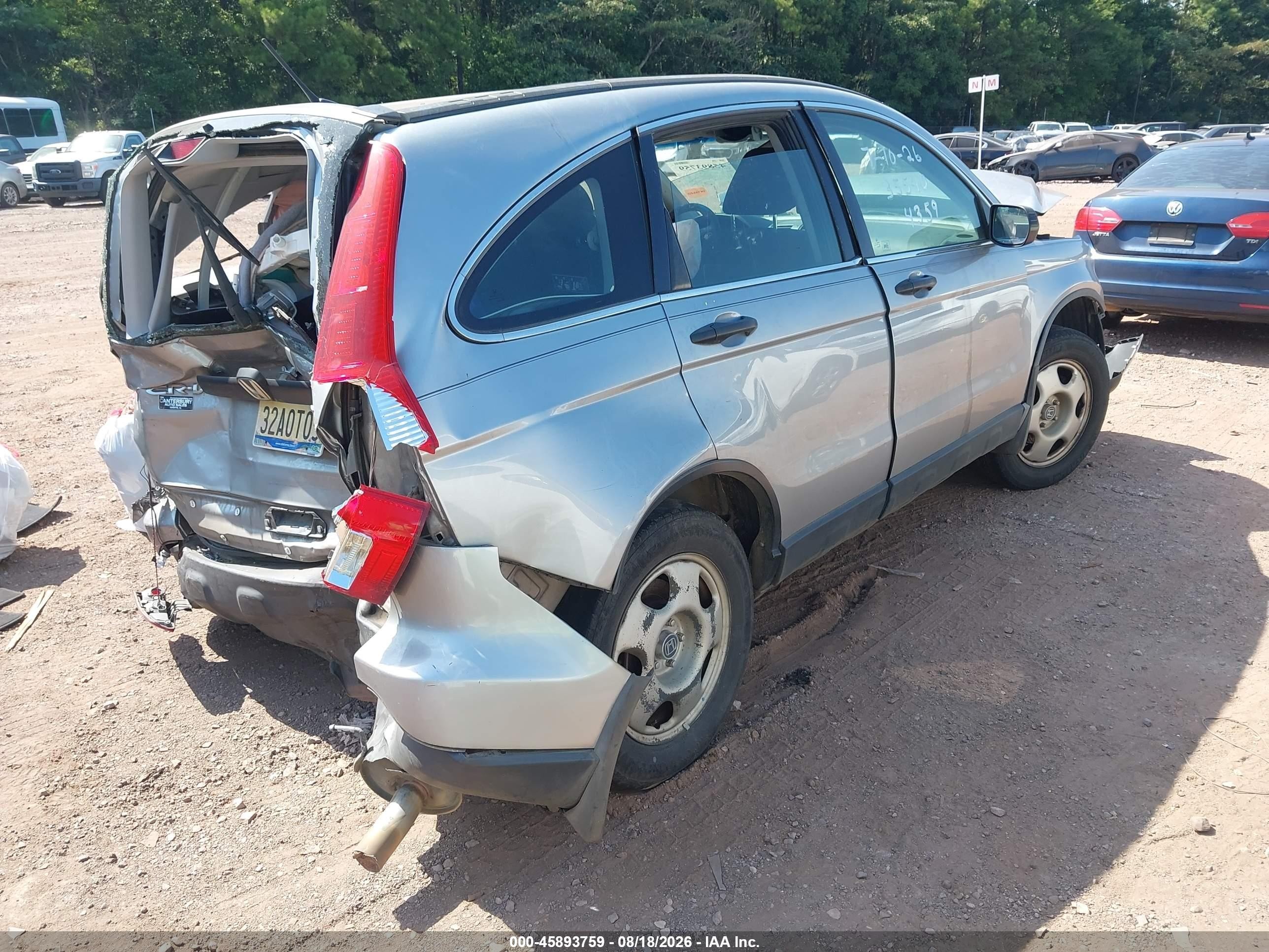 2008 Honda Cr-v Lx Серебряный vin: 3CZRE383X8G704359