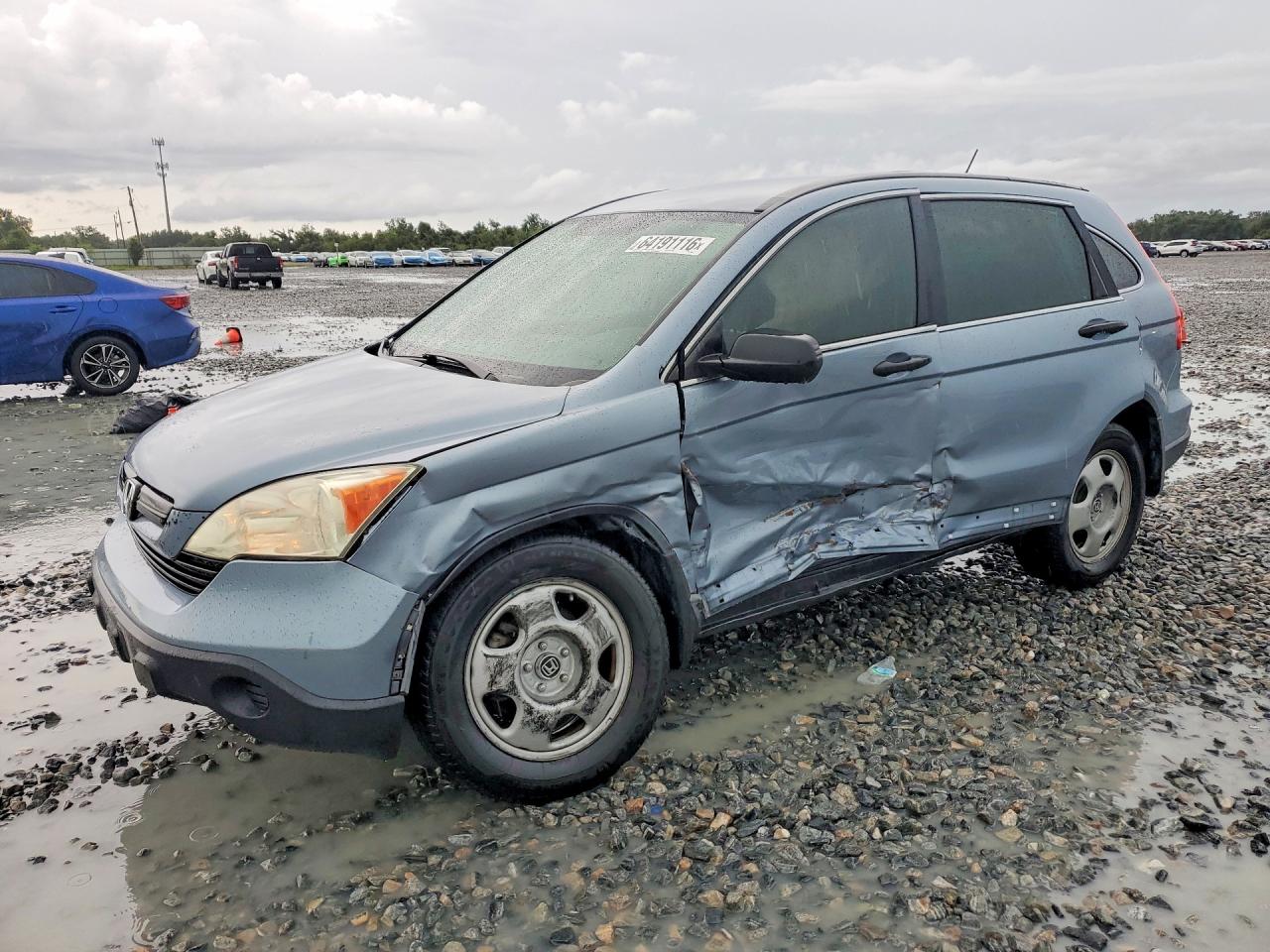 2008 Honda Cr-v Lx Blue vin: 3CZRE383X8G706421