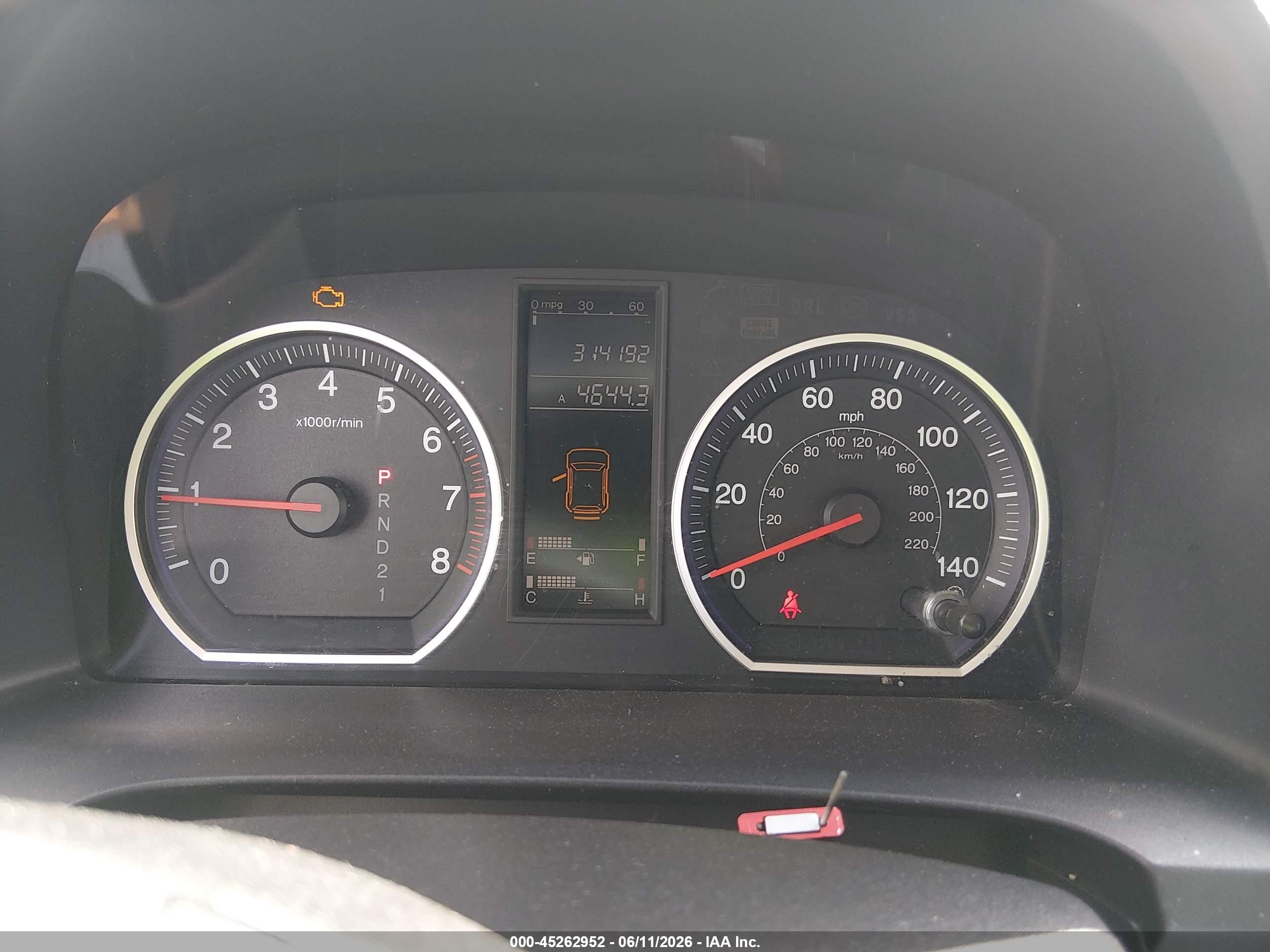 2009 Honda Cr-v Lx Burgundy vin: 3CZRE383X9G703231