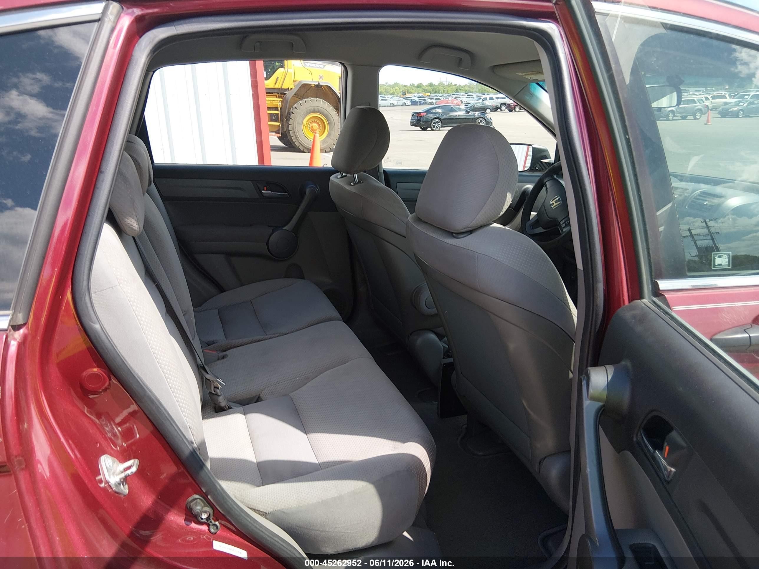 2009 Honda Cr-v Lx Burgundy vin: 3CZRE383X9G703231