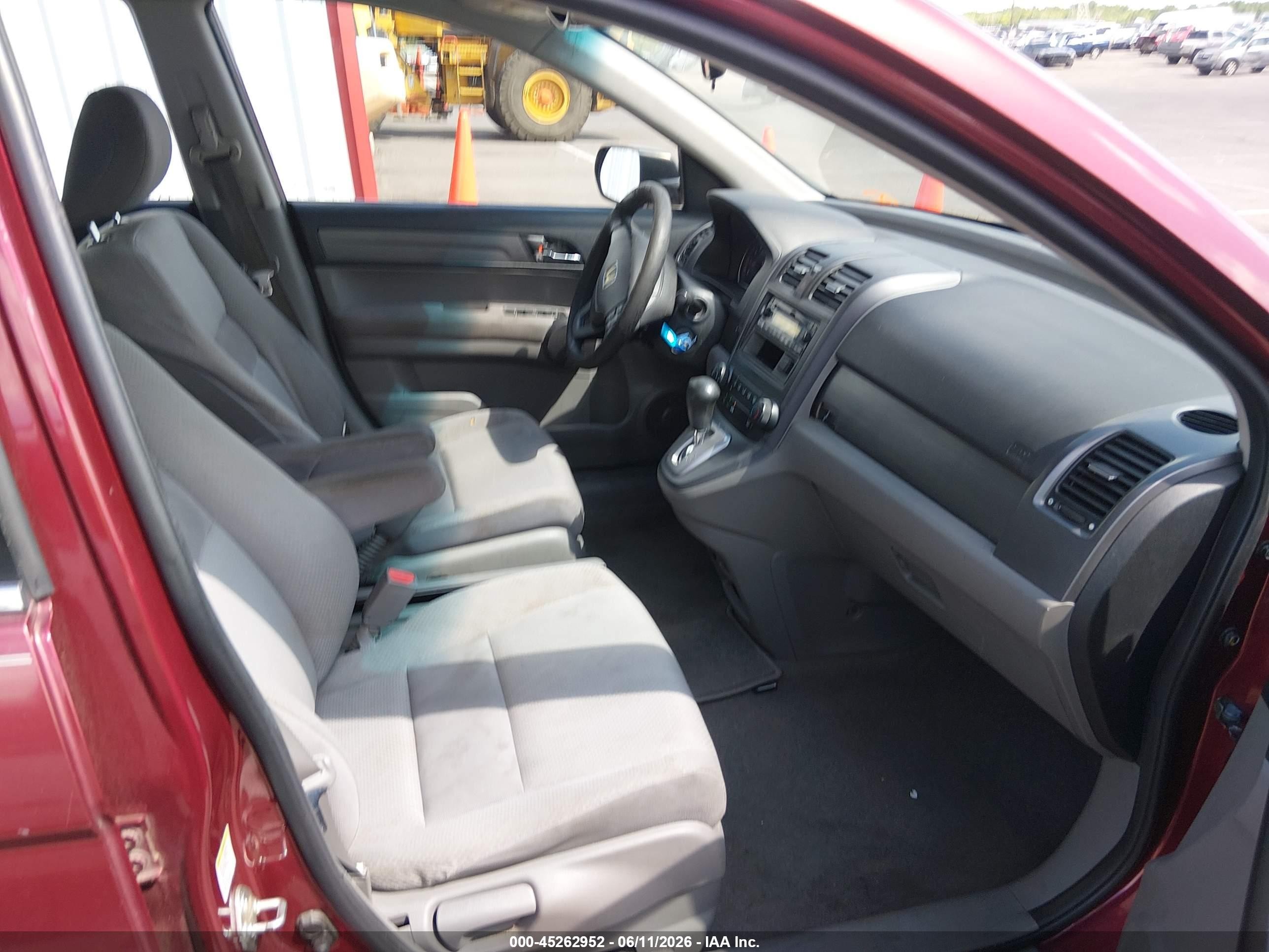 2009 Honda Cr-v Lx Burgundy vin: 3CZRE383X9G703231