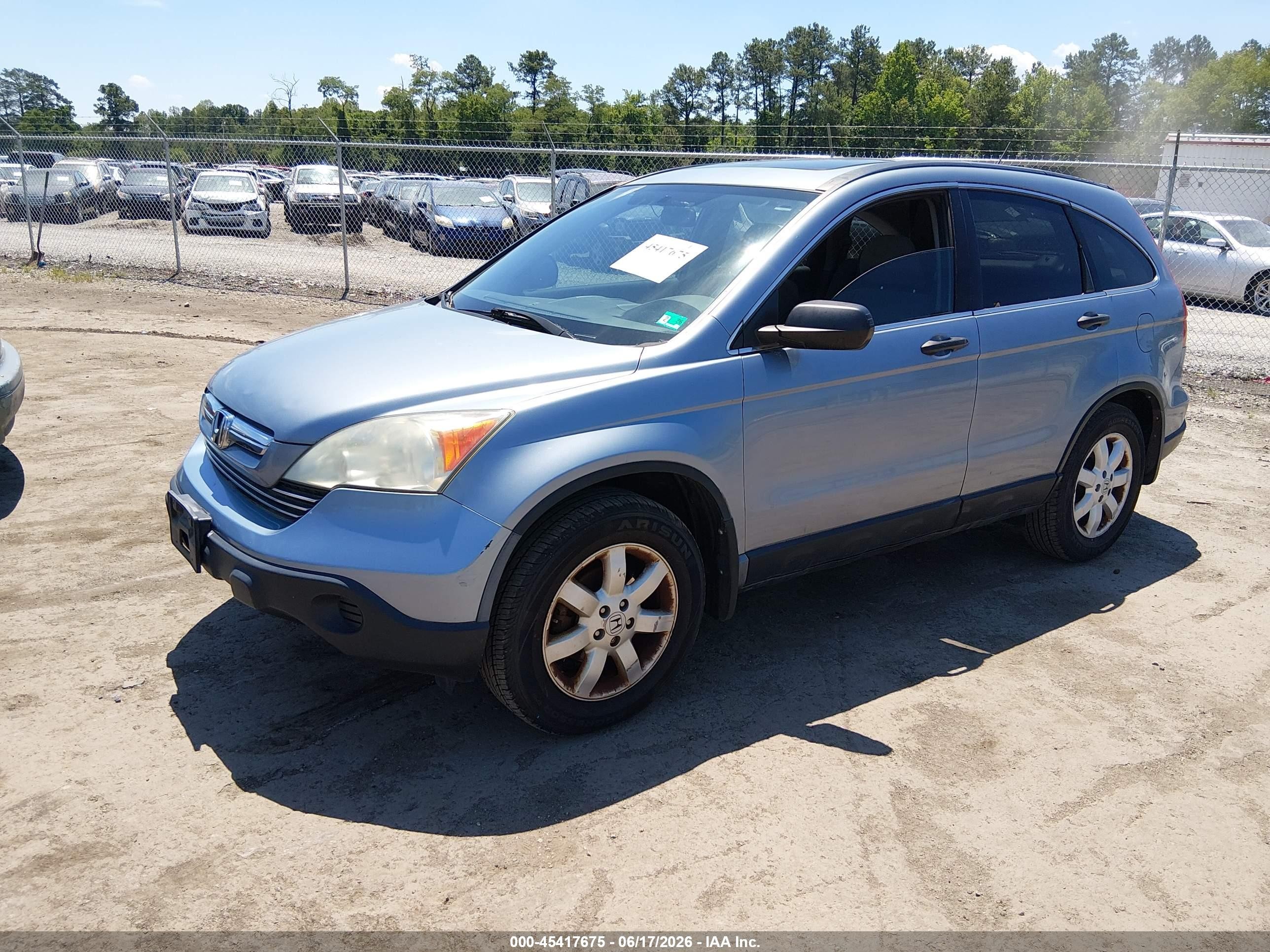2009 Honda Cr-v Ex Light Blue vin: 3CZRE38509G700310