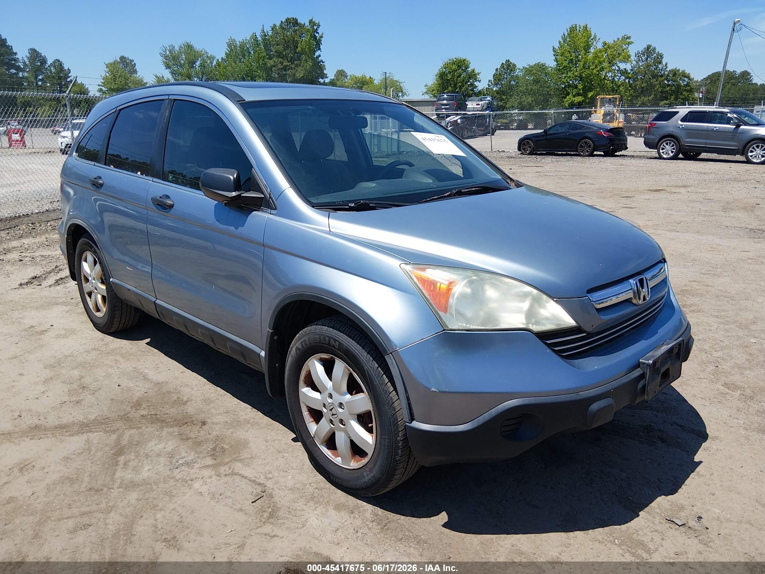 2009 Honda Cr-v Ex Light Blue vin: 3CZRE38509G700310