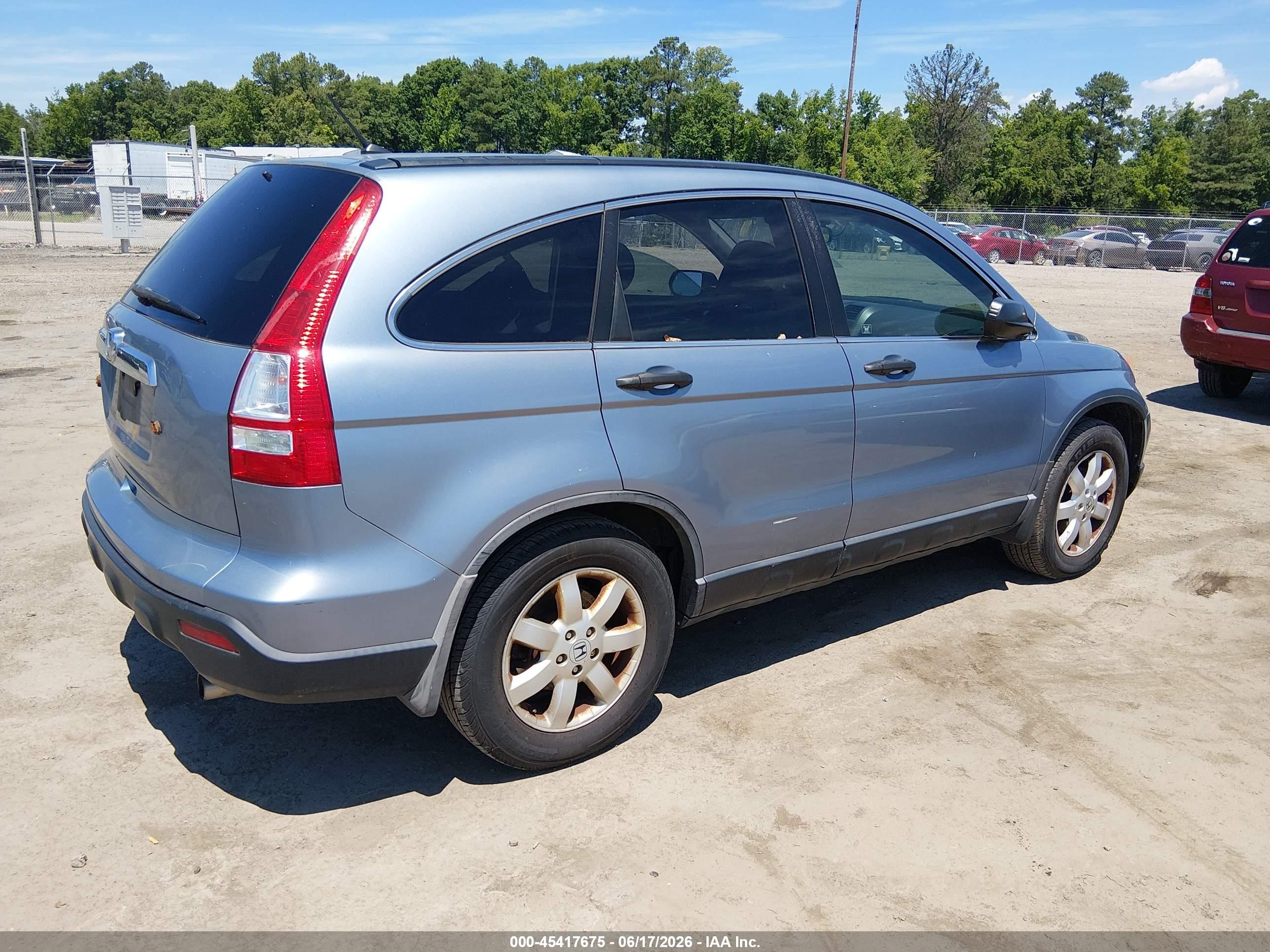 2009 Honda Cr-v Ex Light Blue vin: 3CZRE38509G700310