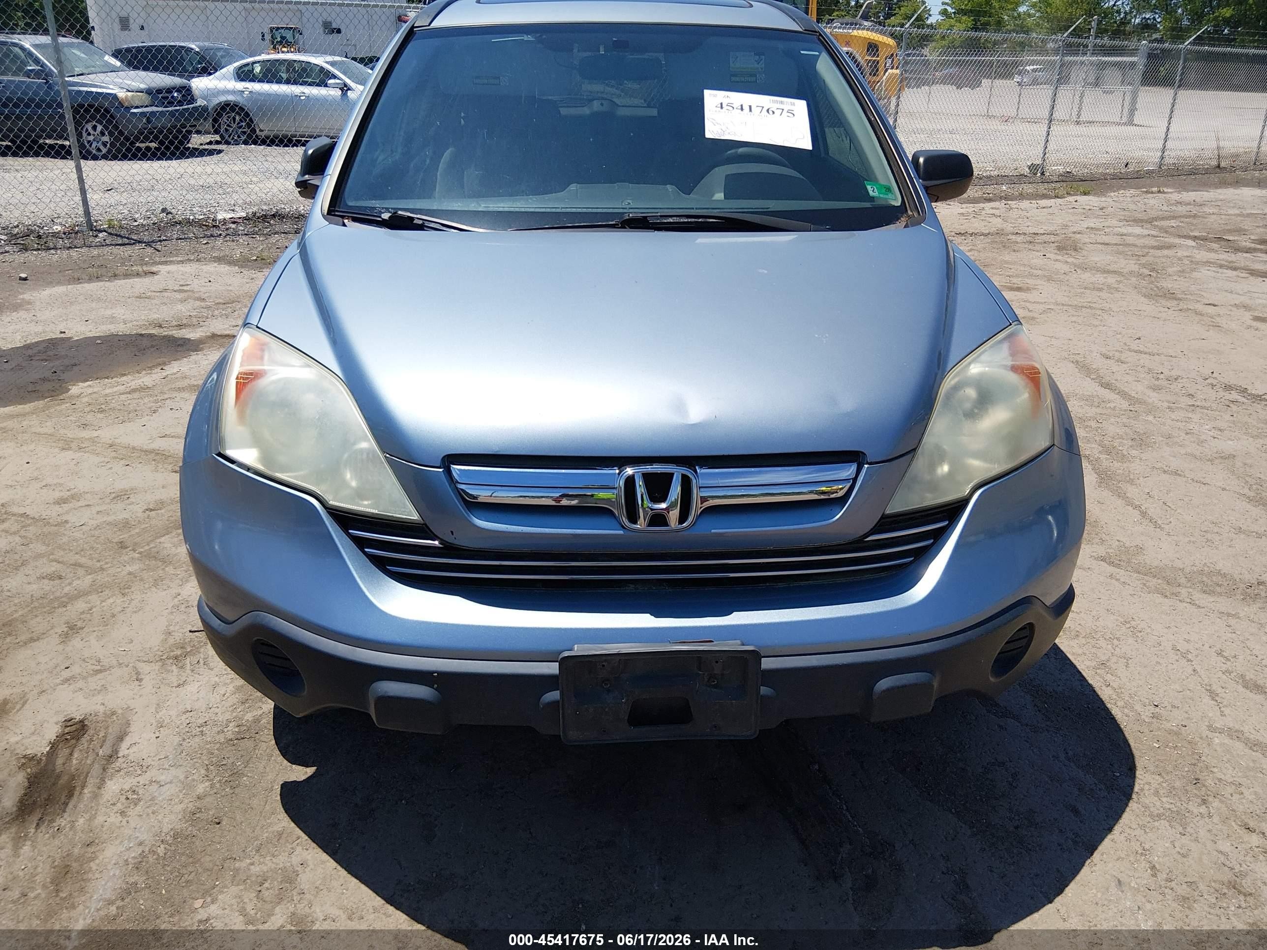 2009 Honda Cr-v Ex Light Blue vin: 3CZRE38509G700310