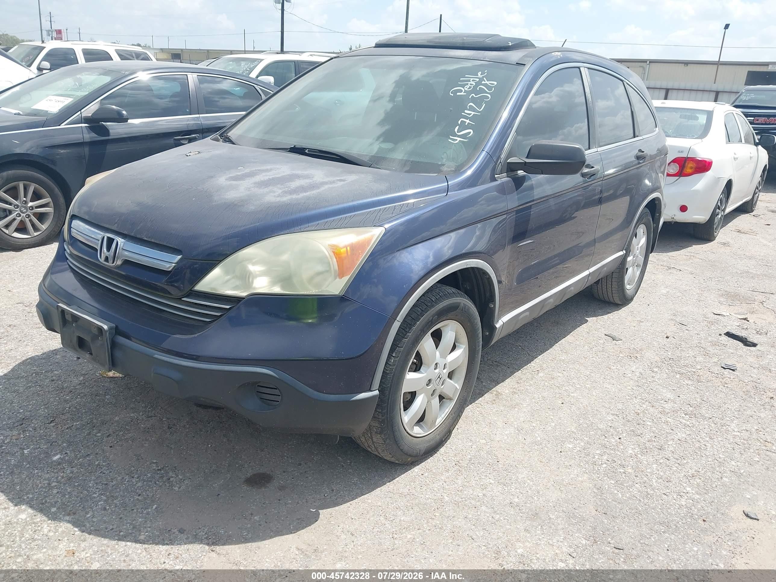 2008 Honda Cr-v Ex Синий vin: 3CZRE38528G702669