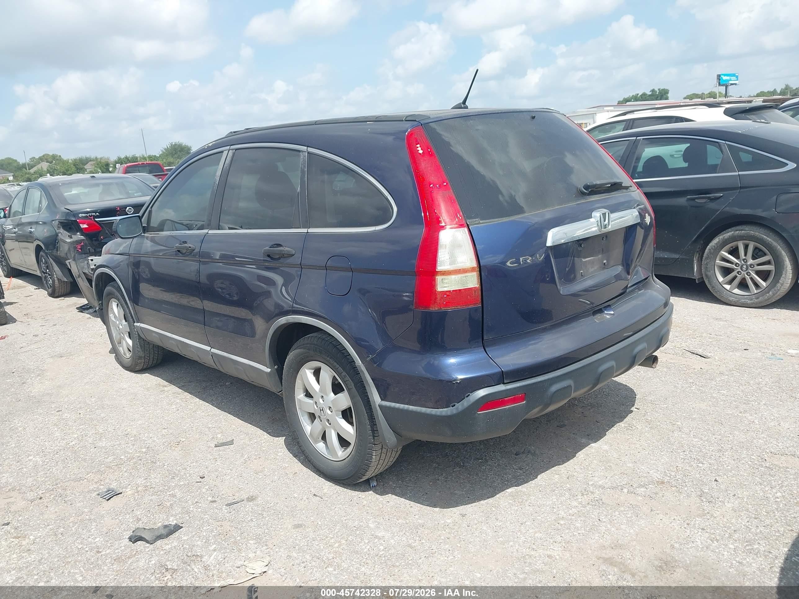 2008 Honda Cr-v Ex Синий vin: 3CZRE38528G702669