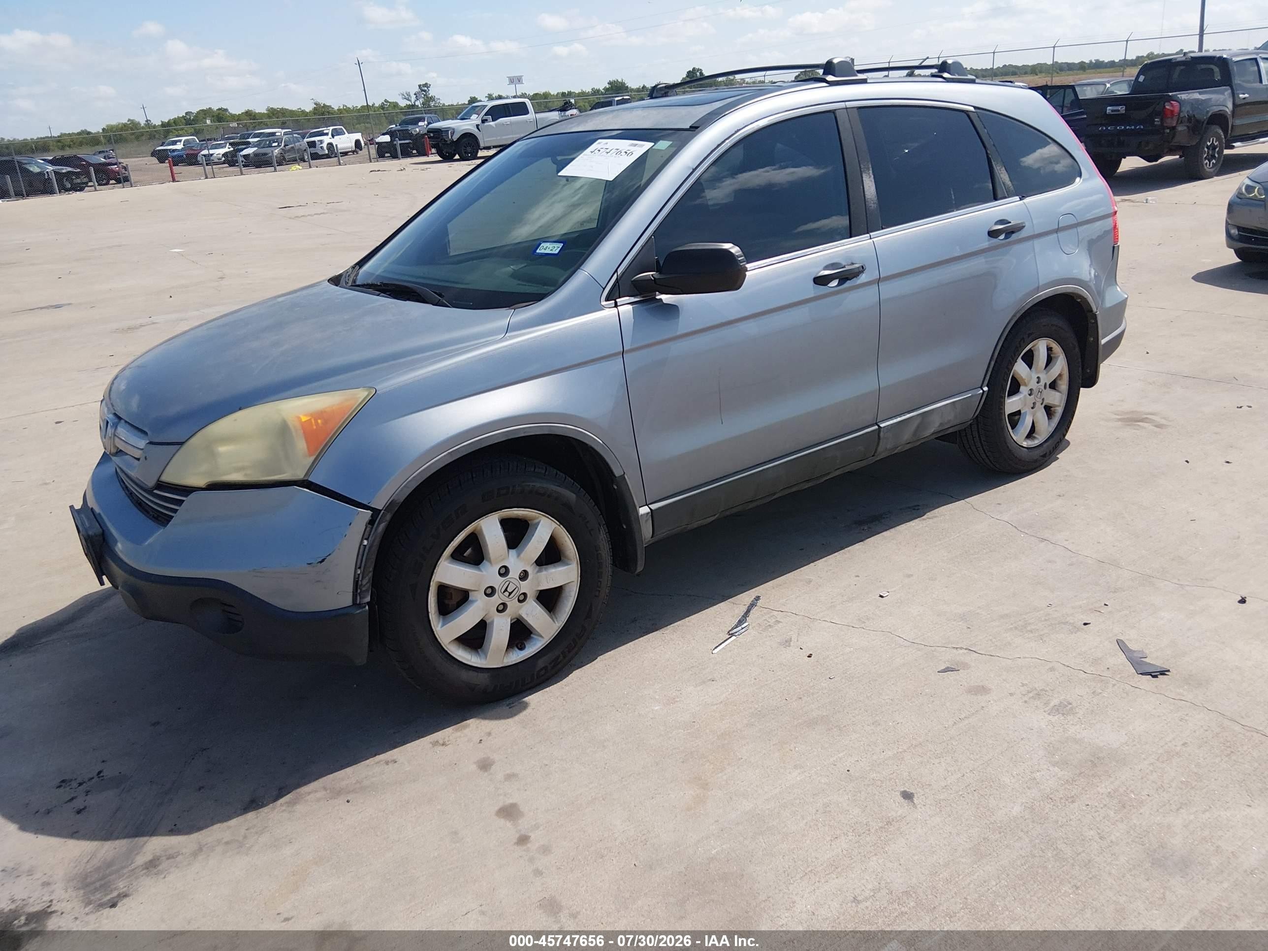 2008 Honda Cr-v Ex Blue vin: 3CZRE38528G702736