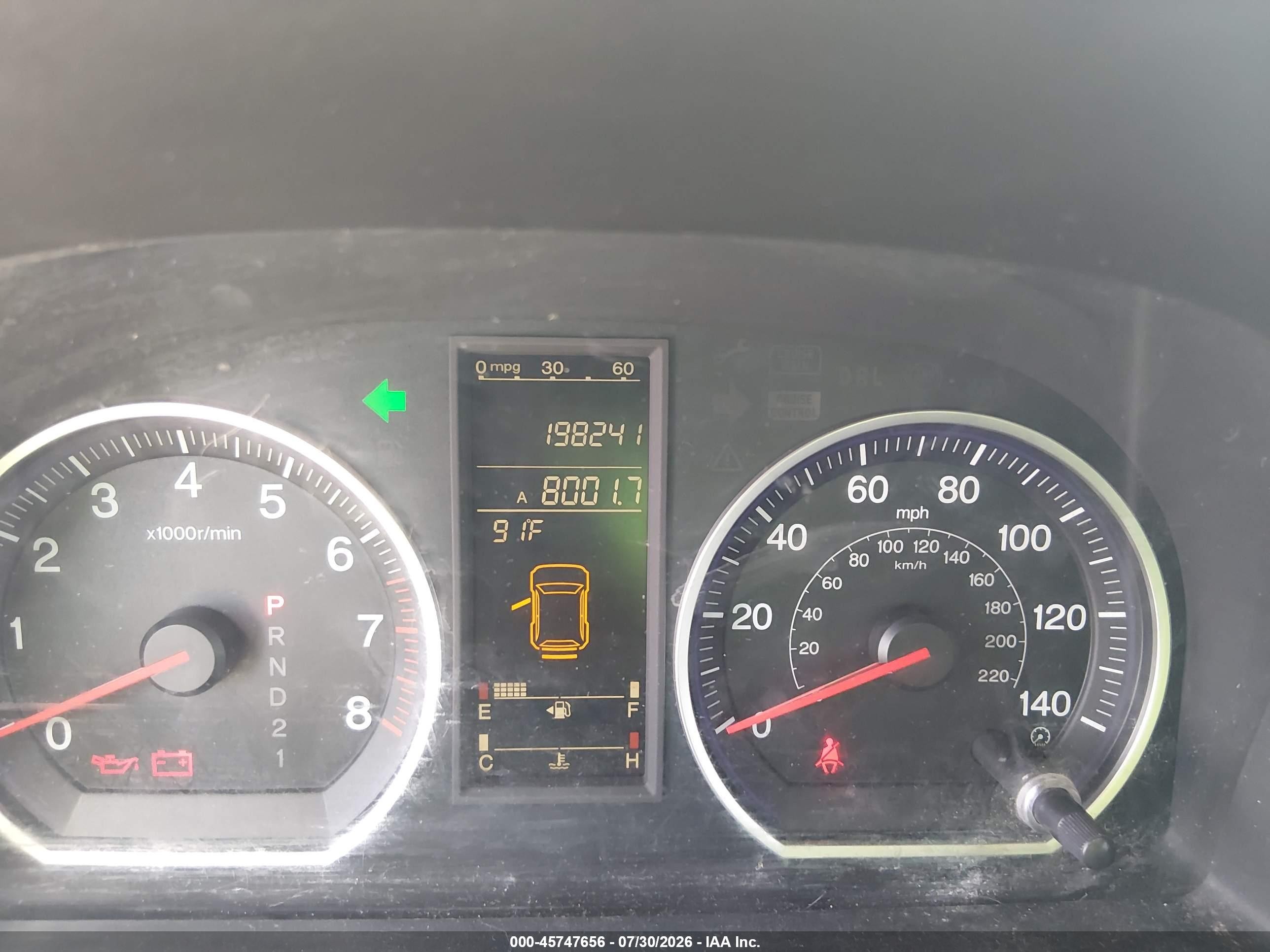 2008 Honda Cr-v Ex Blue vin: 3CZRE38528G702736
