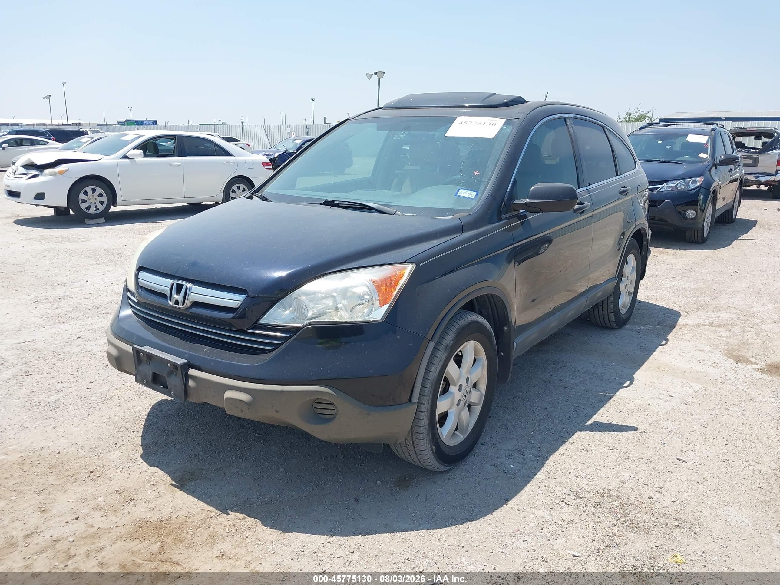 2008 Honda Cr-v Ex Black vin: 3CZRE38528G705670