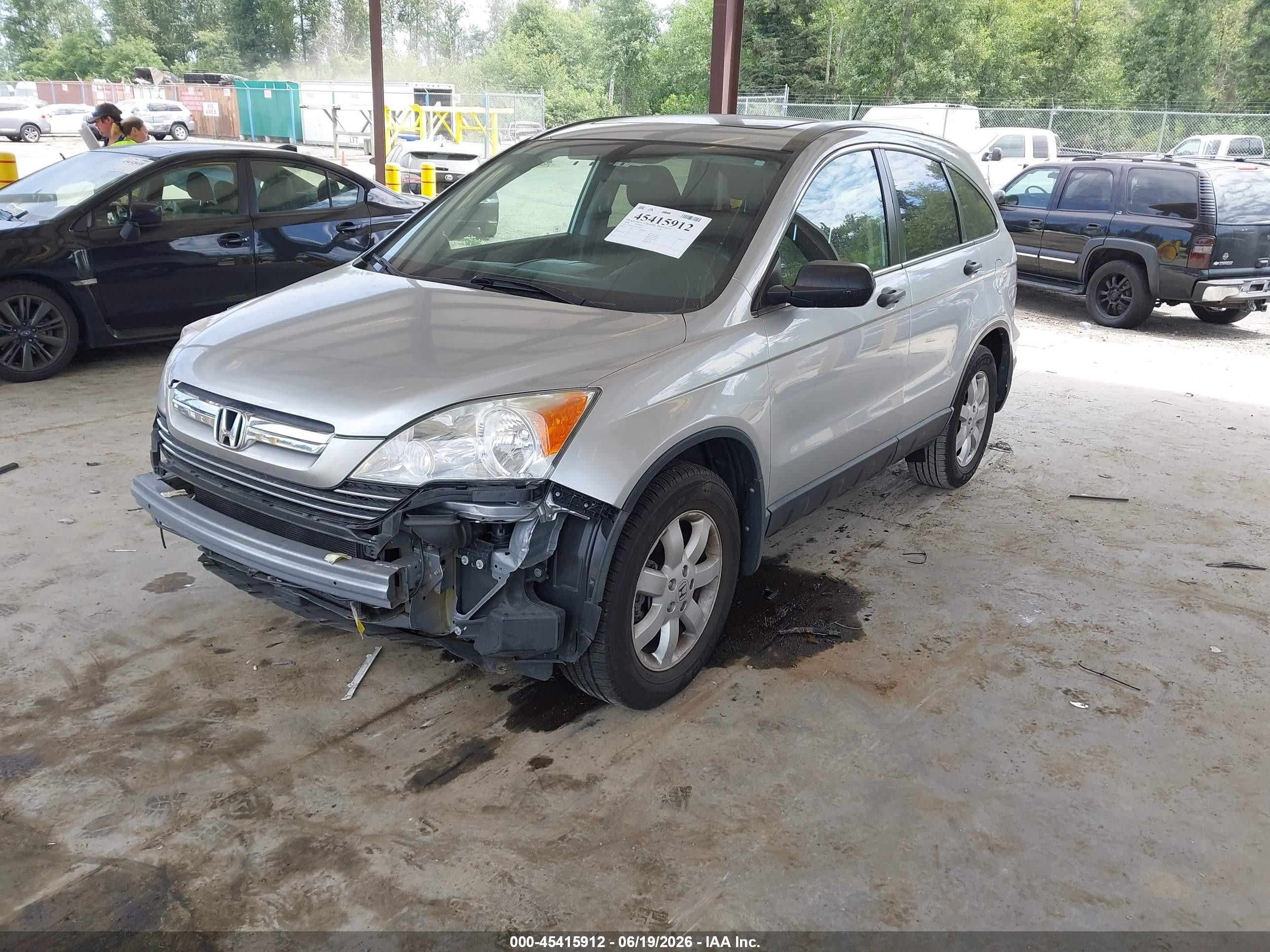 2009 Honda Cr-v Ex Silver vin: 3CZRE38539G705016