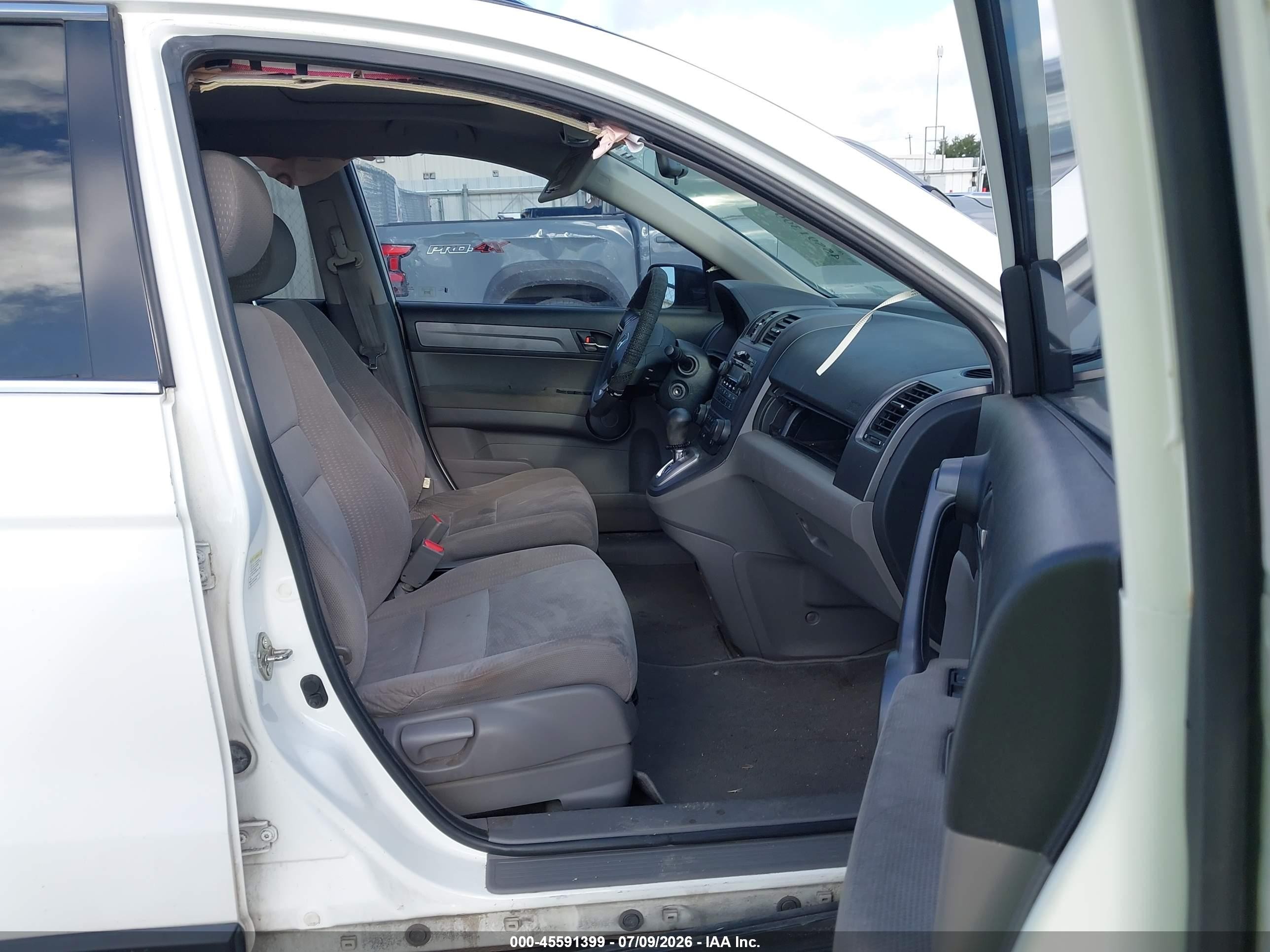 2009 Honda Cr-v Ex White vin: 3CZRE38539G706084