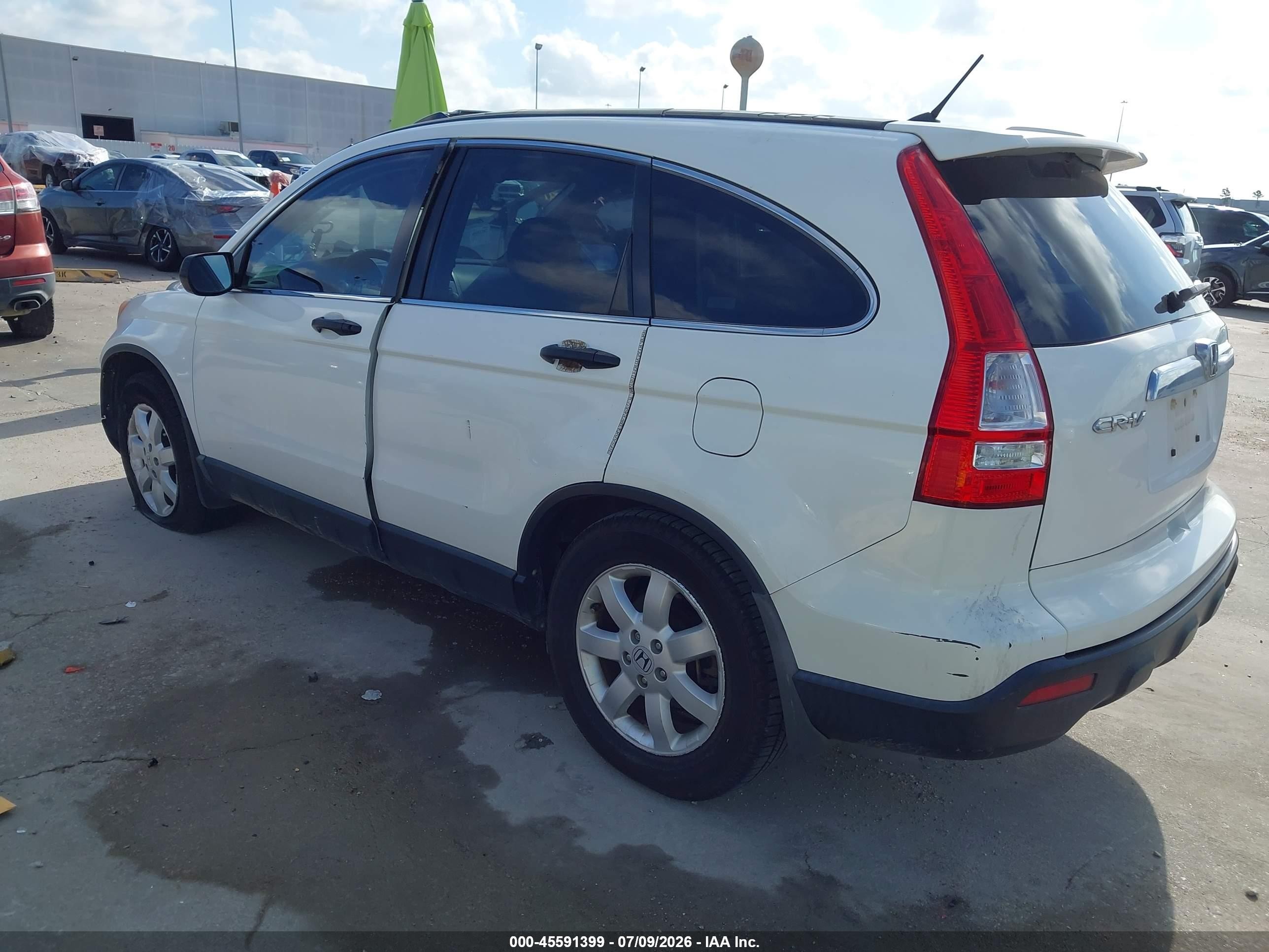 2009 Honda Cr-v Ex White vin: 3CZRE38539G706084