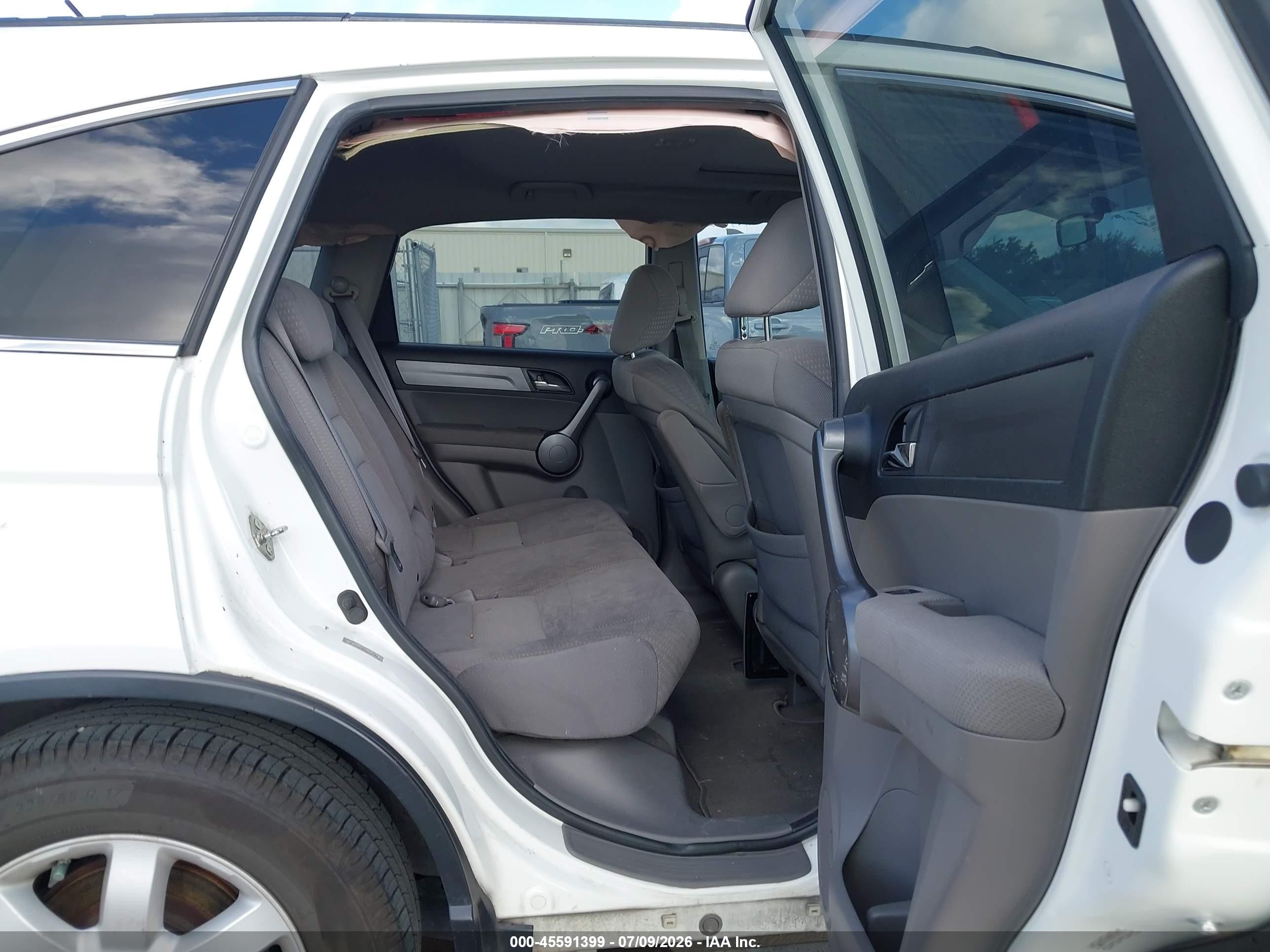 2009 Honda Cr-v Ex White vin: 3CZRE38539G706084