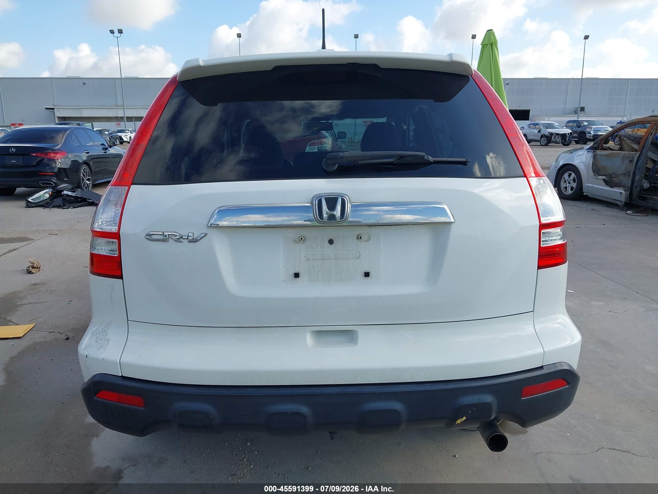 2009 Honda Cr-v Ex White vin: 3CZRE38539G706084