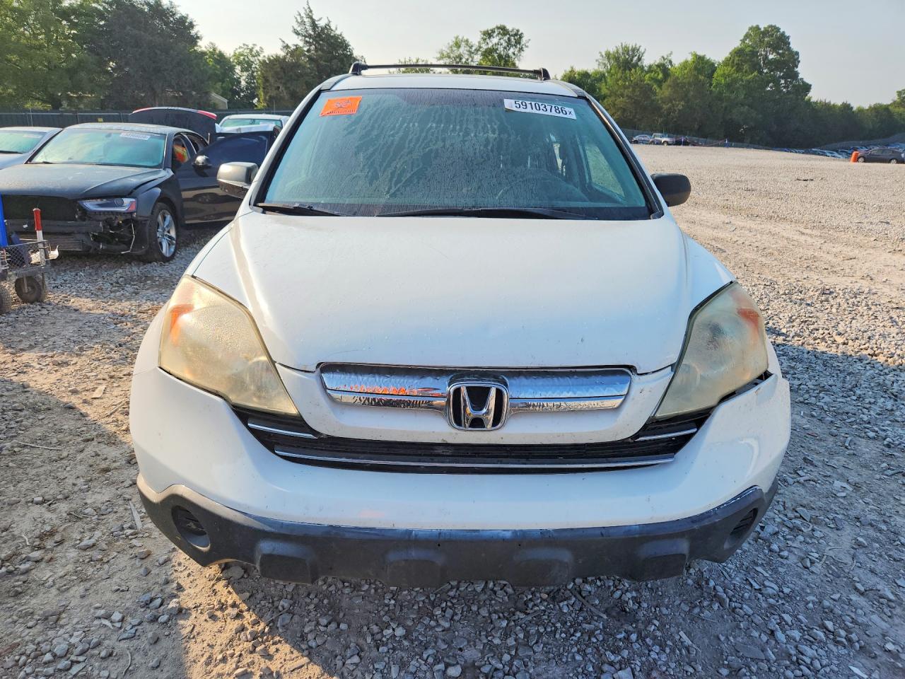 2008 Honda Cr-v Ex White vin: 3CZRE38558G706991