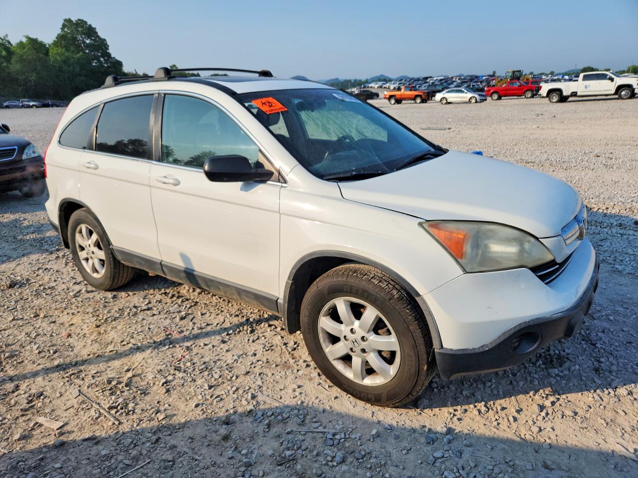 2008 Honda Cr-v Ex White vin: 3CZRE38558G706991