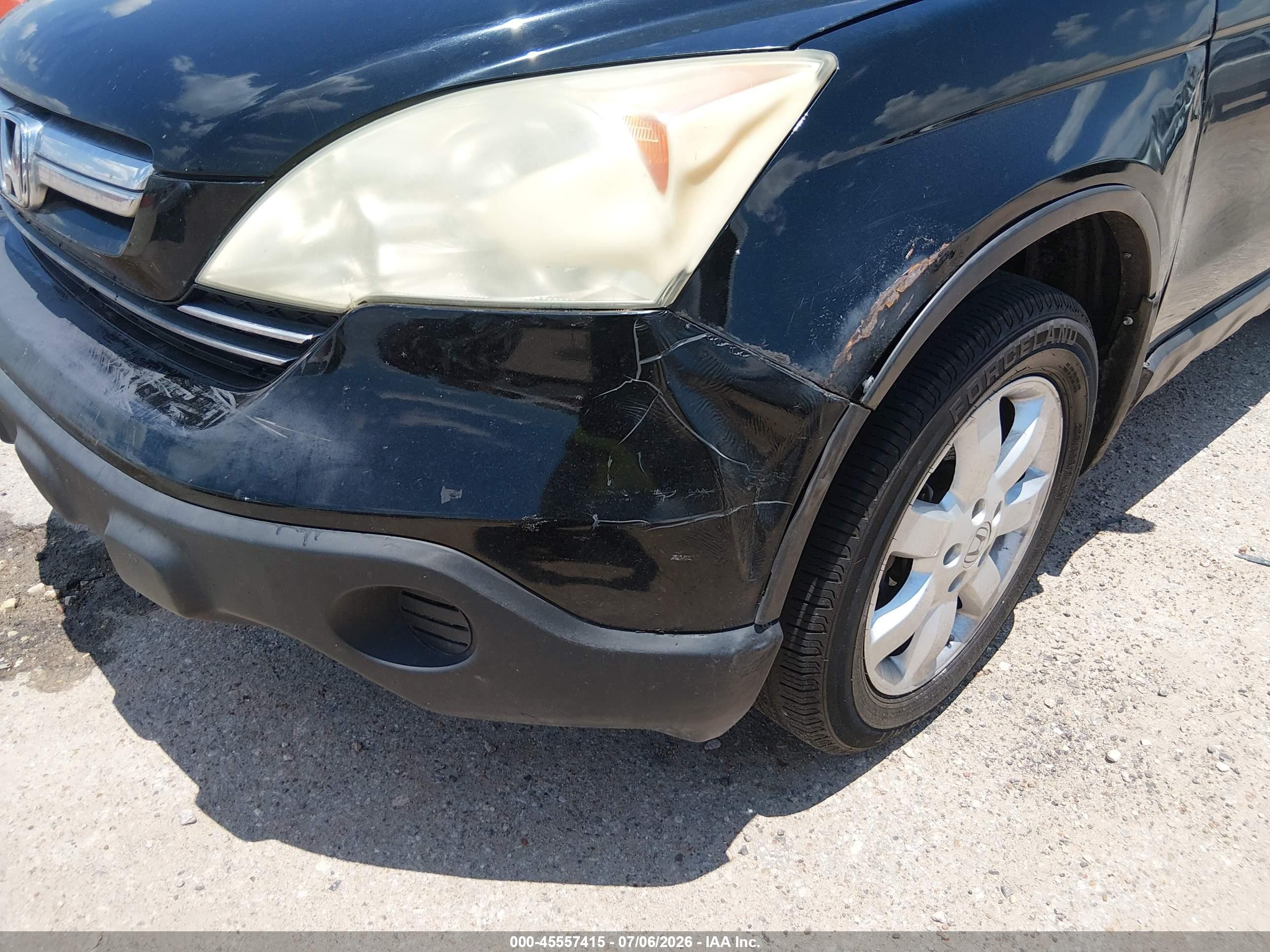 2008 Honda Cr-v Ex Black vin: 3CZRE38568G702559