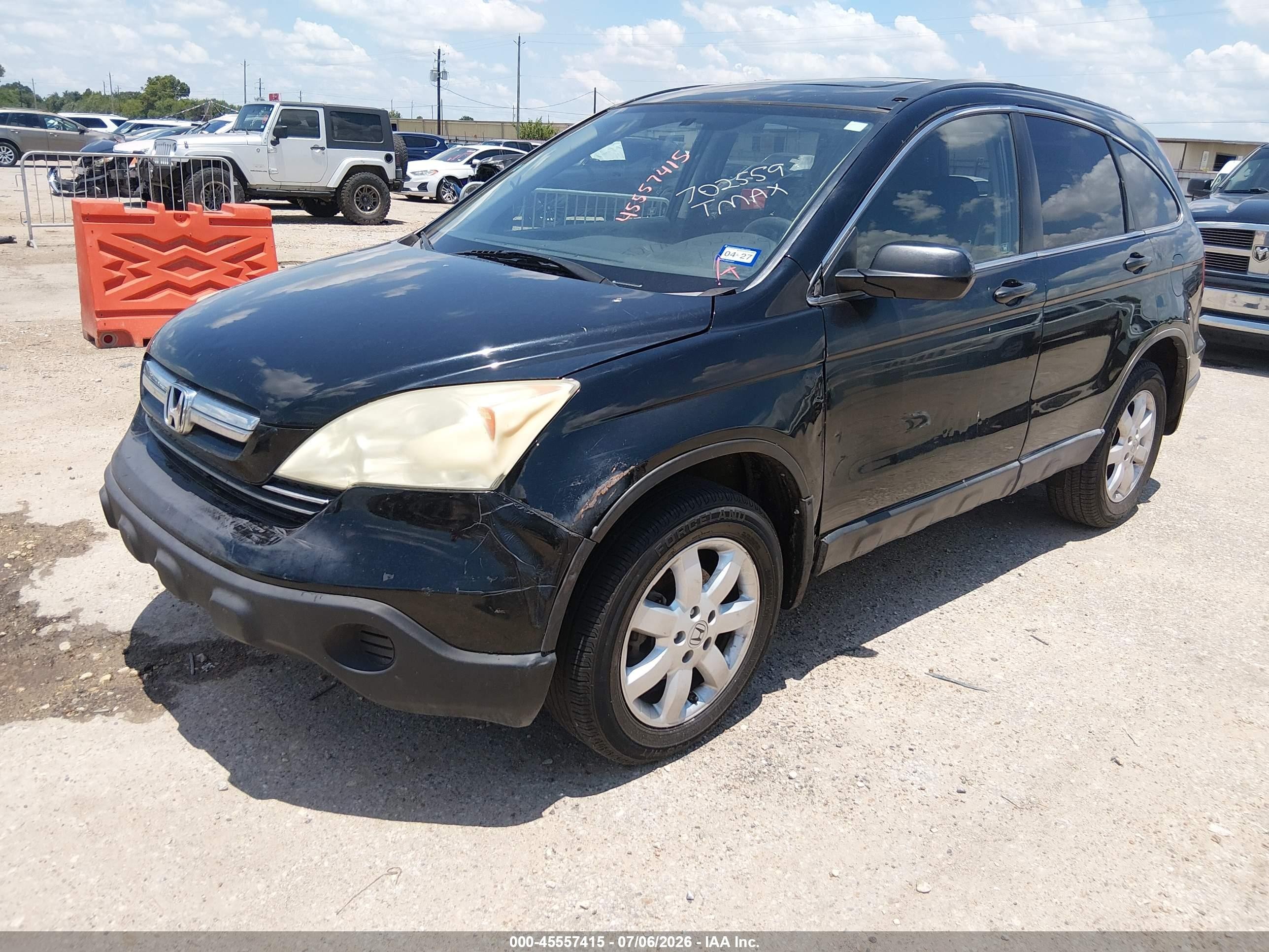 2008 Honda Cr-v Ex Black vin: 3CZRE38568G702559