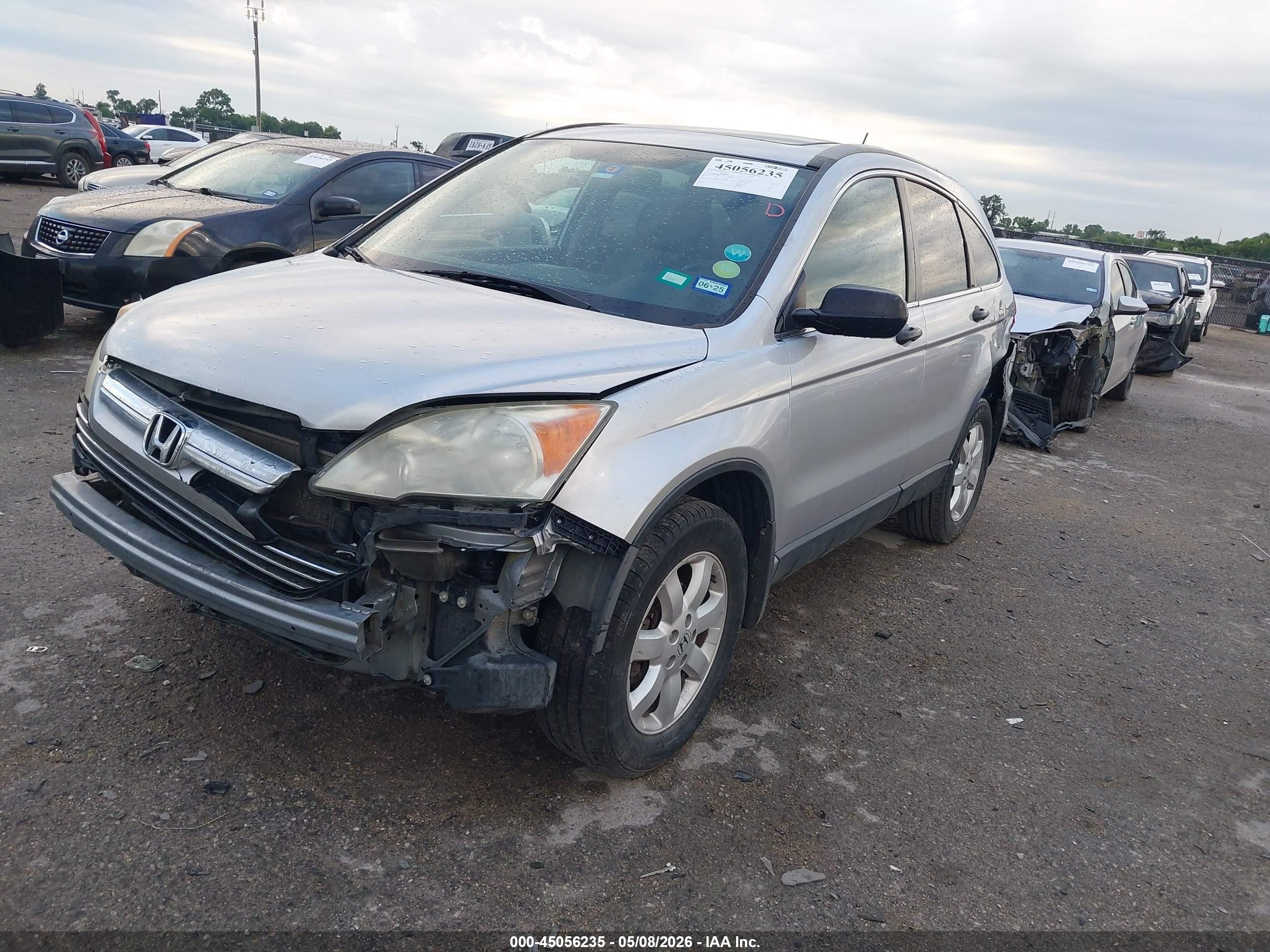 2009 Honda Cr-v Ex Silver vin: 3CZRE38579G700725