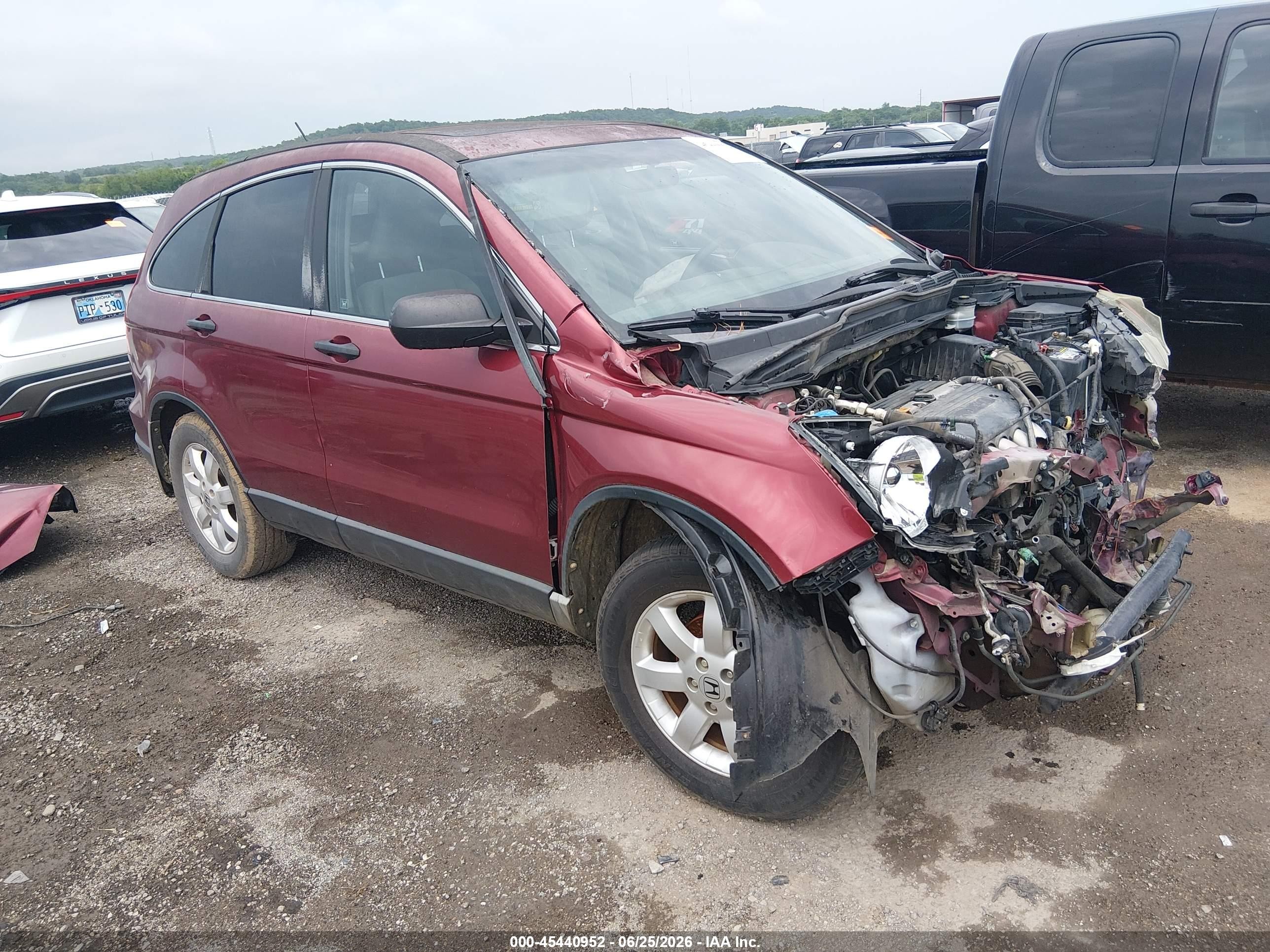 2009 Honda Cr-v Ex Red vin: 3CZRE38589G703925