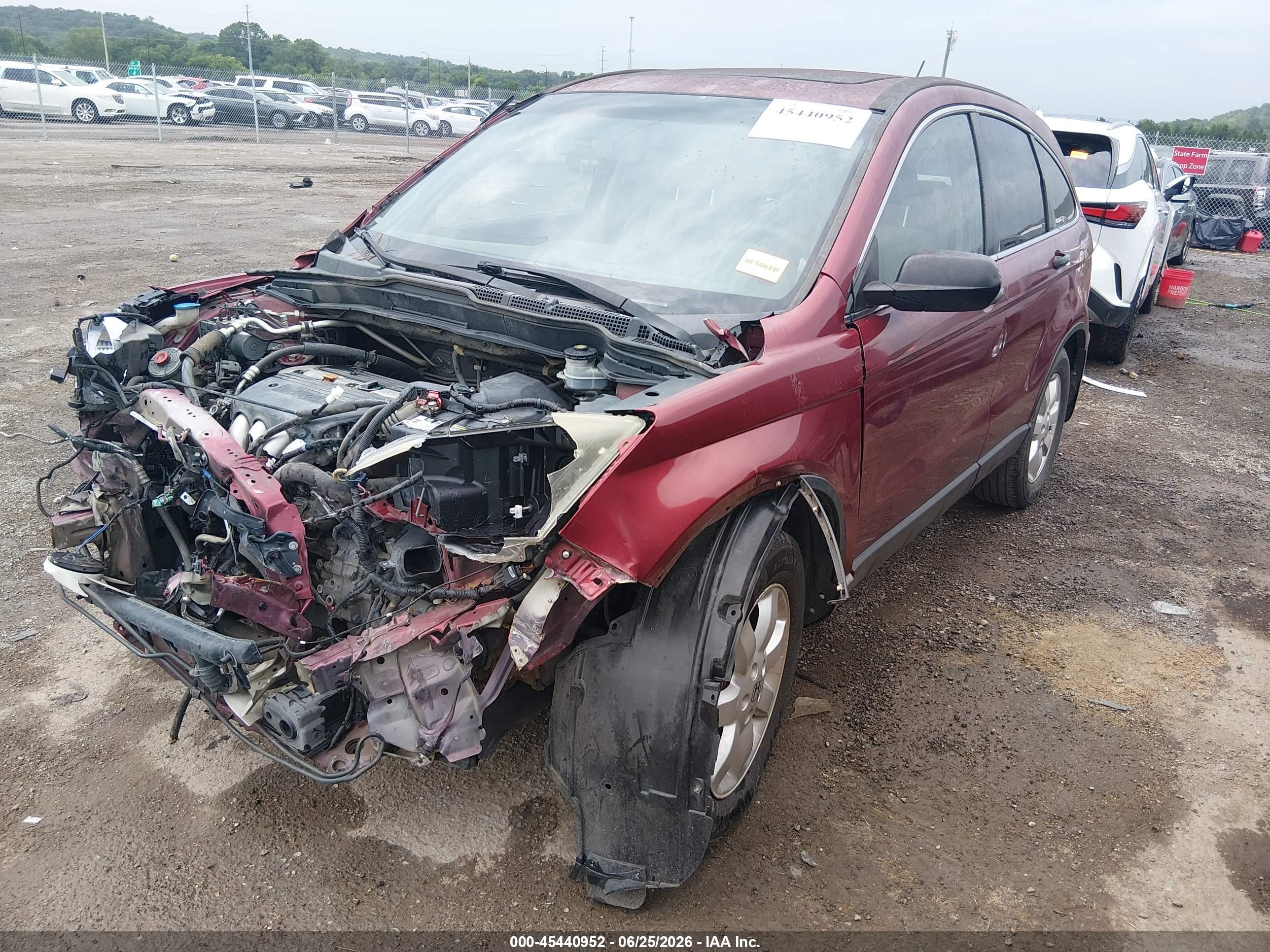 2009 Honda Cr-v Ex Red vin: 3CZRE38589G703925