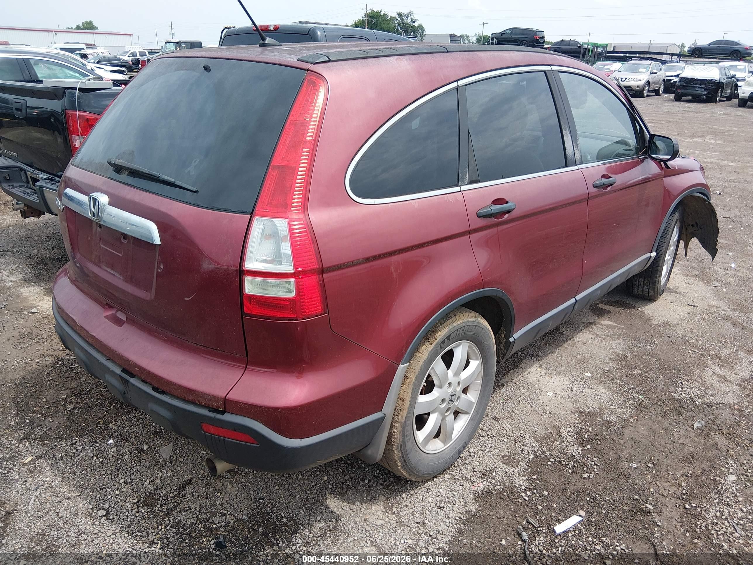 2009 Honda Cr-v Ex Red vin: 3CZRE38589G703925