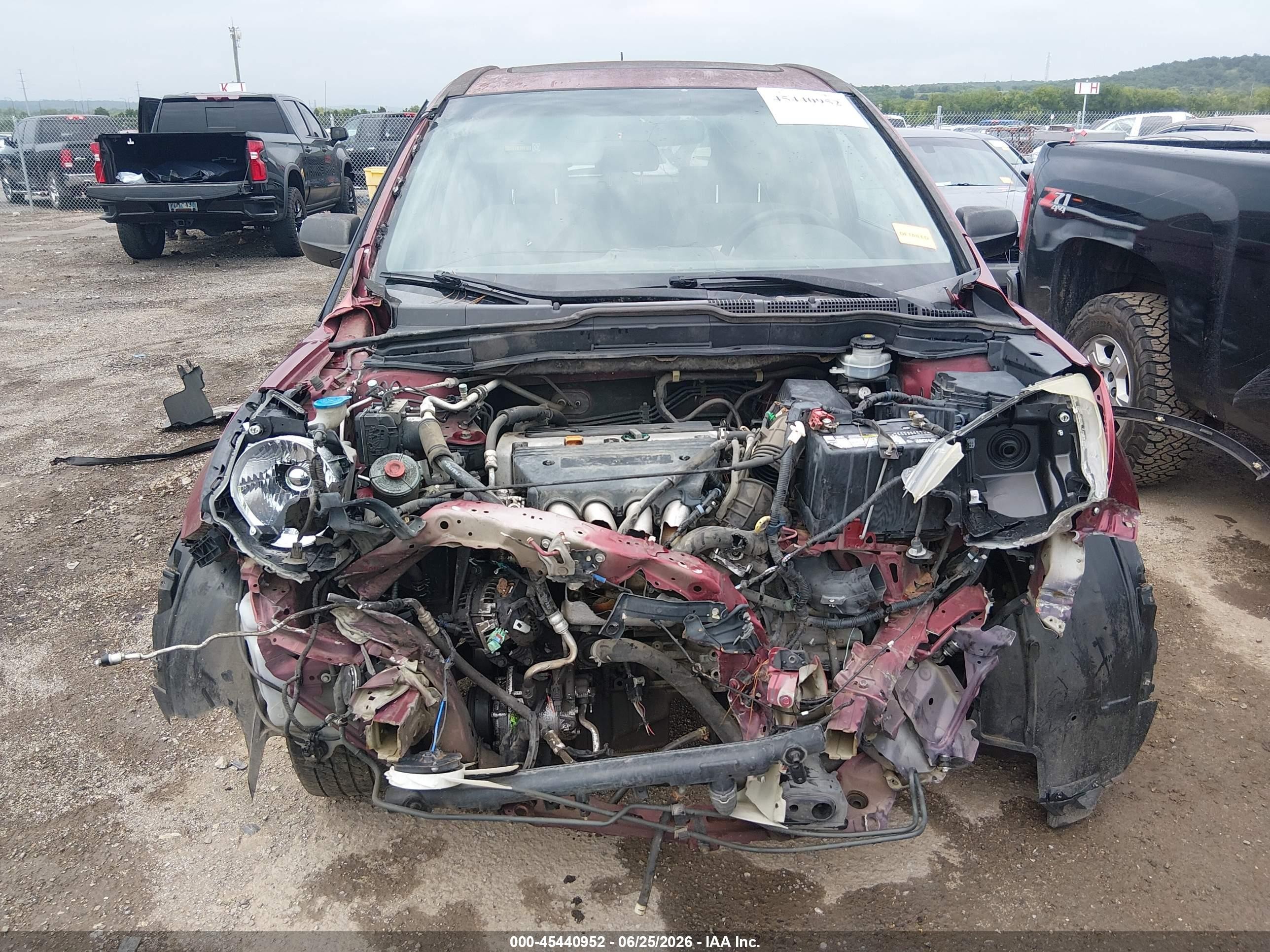 2009 Honda Cr-v Ex Red vin: 3CZRE38589G703925