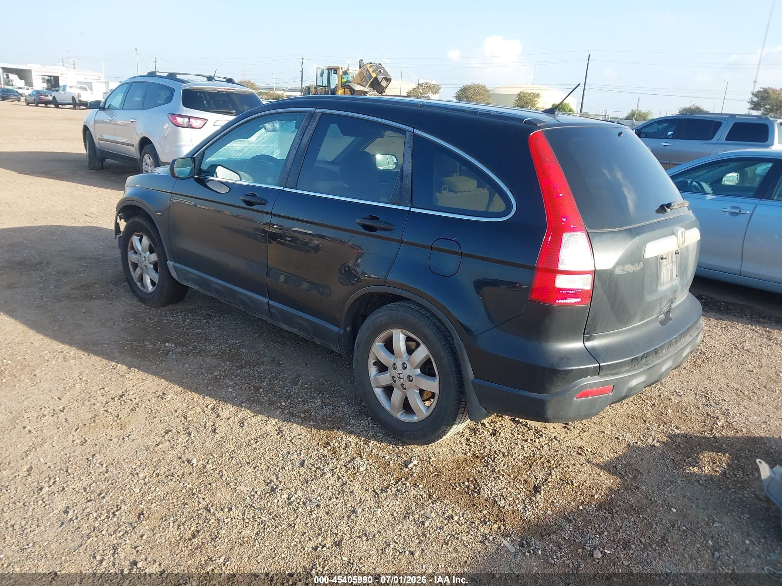2008 Honda Cr-v Ex Black vin: 3CZRE38598G705634